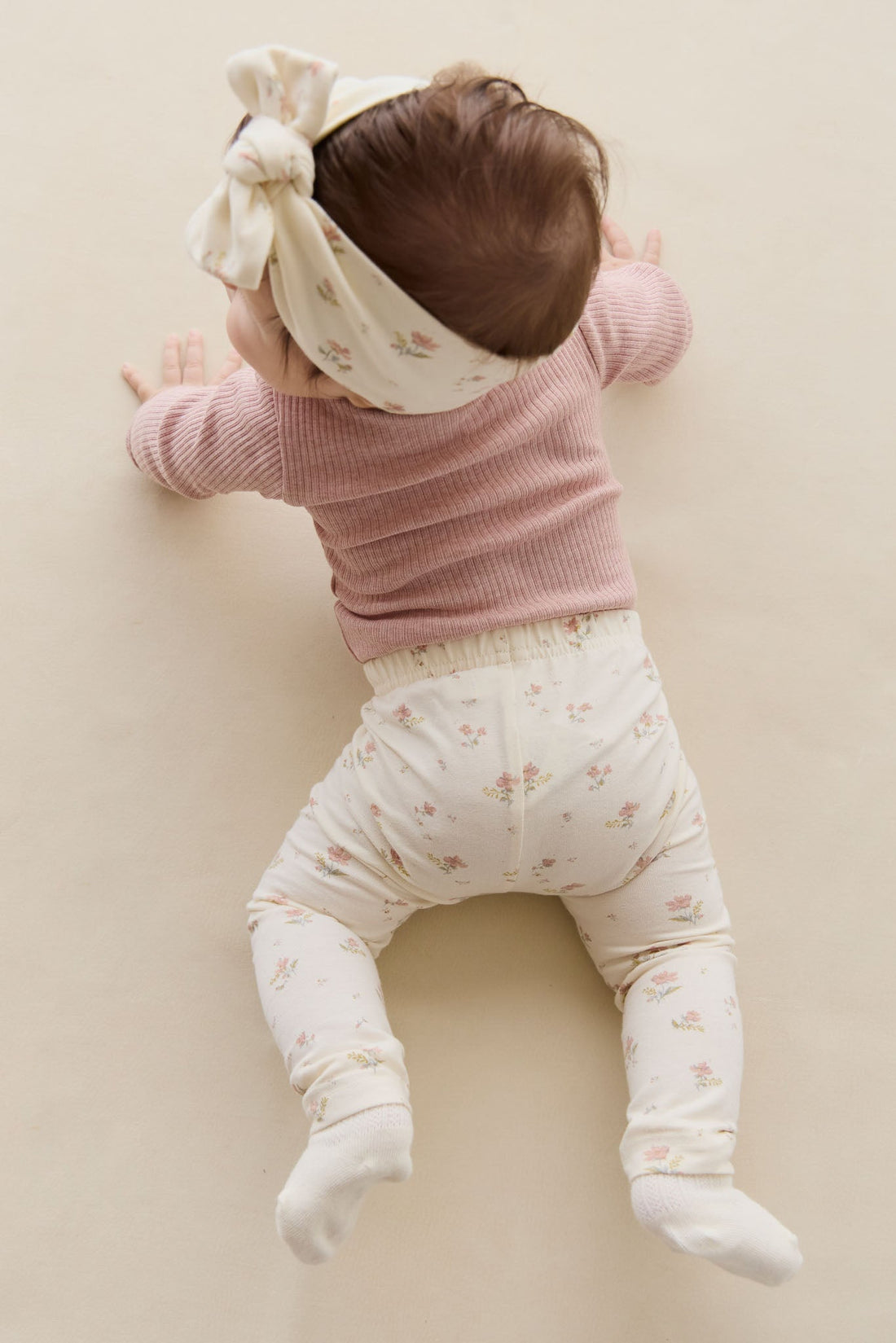 Organic Cotton Everyday Legging - Emilia Egret Childrens Legging from Jamie Kay Australia
