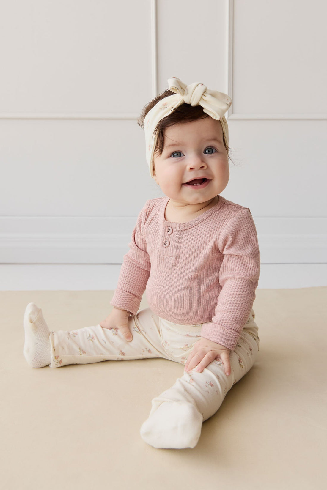 Organic Cotton Everyday Legging - Emilia Egret Childrens Legging from Jamie Kay Australia