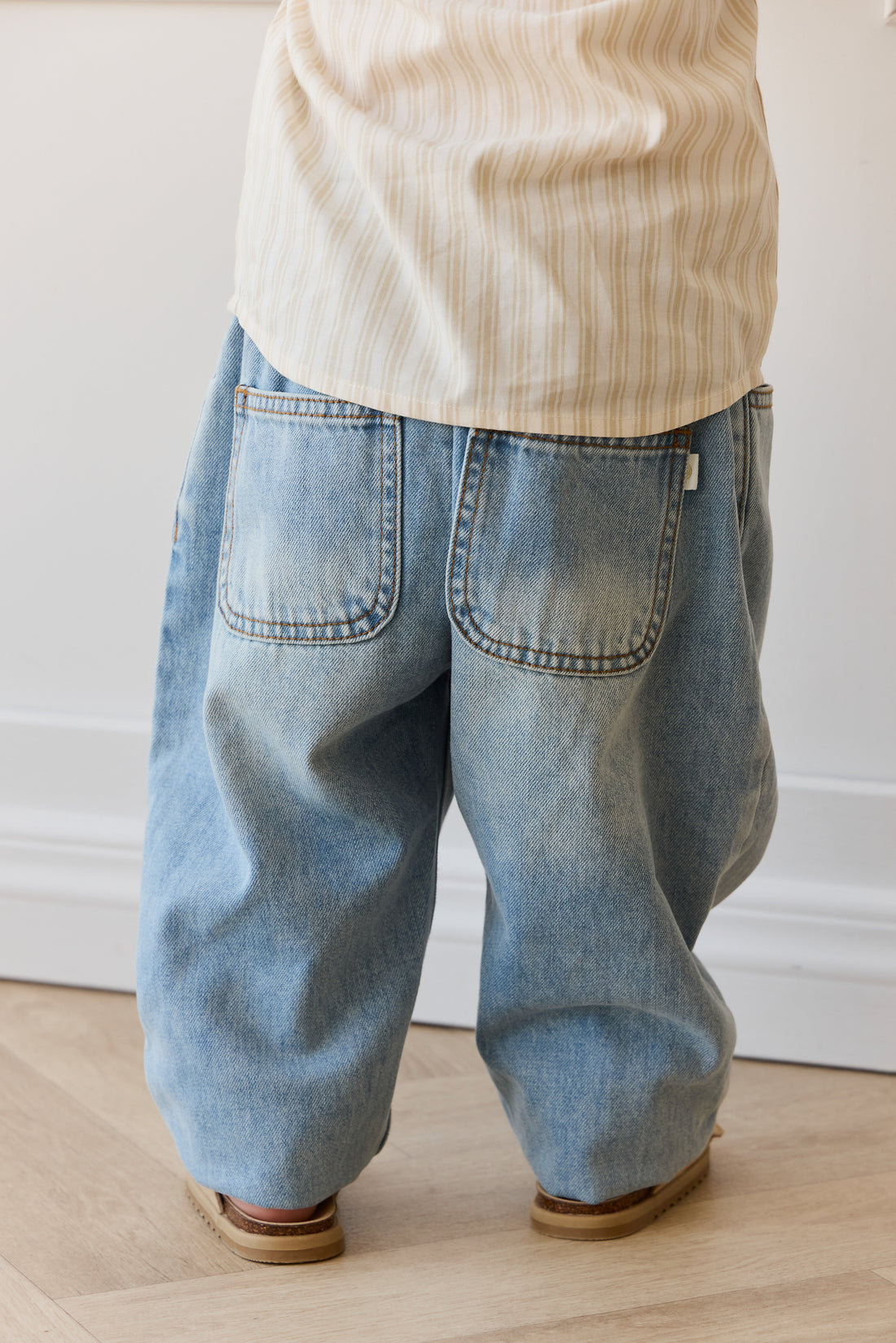 Rueben Pant - Antique Blue Childrens Pant from Jamie Kay Australia