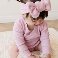 Organic Cotton Modal Lilian Headband - Orchid Marle Childrens Headband from Jamie Kay Australia