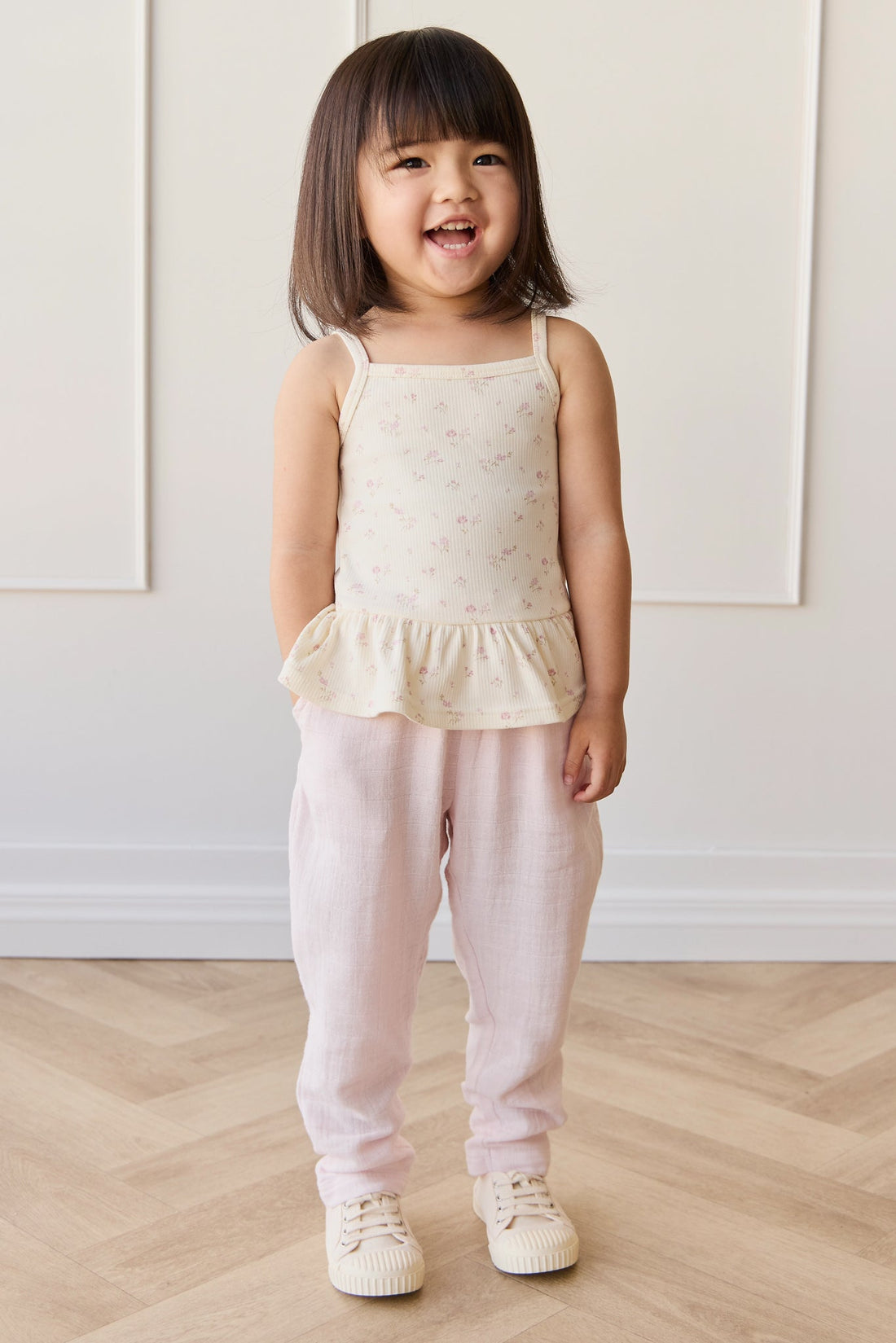 Organic Cotton Muslin Cordelia Pant - Cassia Childrens Pant from Jamie Kay Australia