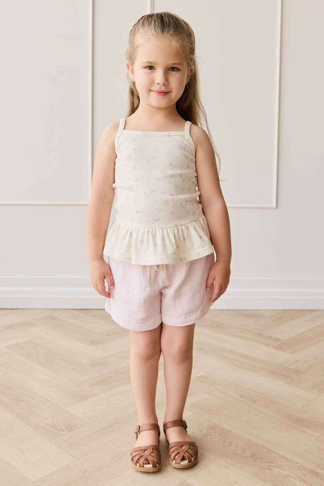 Organic Cotton Muslin Elodie Short - Cassia Childrens Short from Jamie Kay Australia