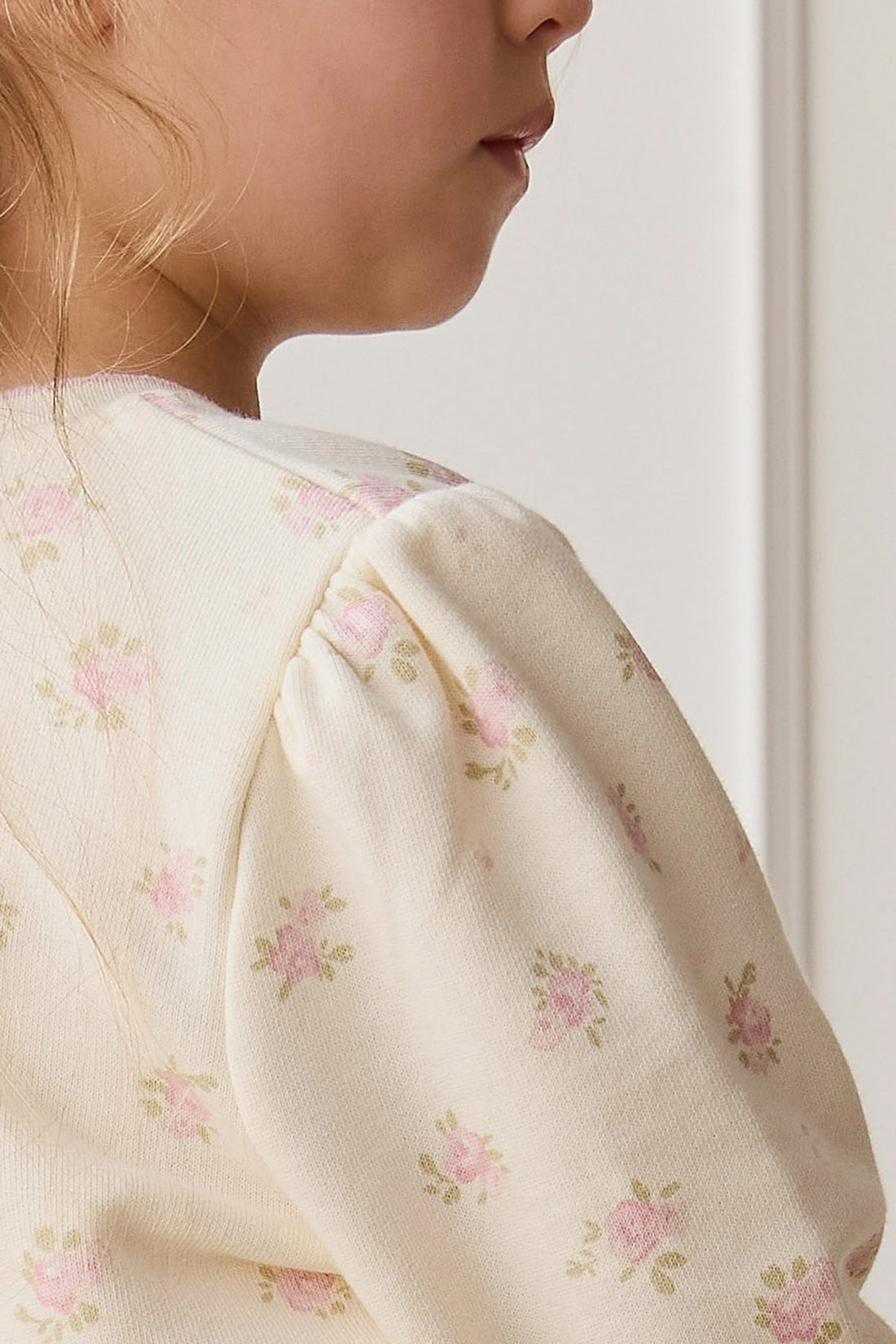 Organic Cotton Monroe Sweatshirt - Simone Egret Childrens Sweatshirting from Jamie Kay Australia