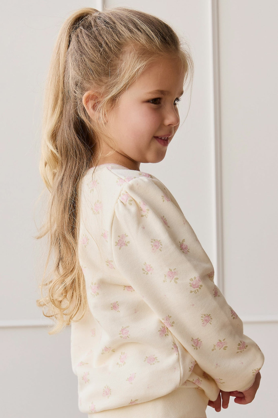 Organic Cotton Monroe Sweatshirt - Simone Egret Childrens Sweatshirting from Jamie Kay Australia