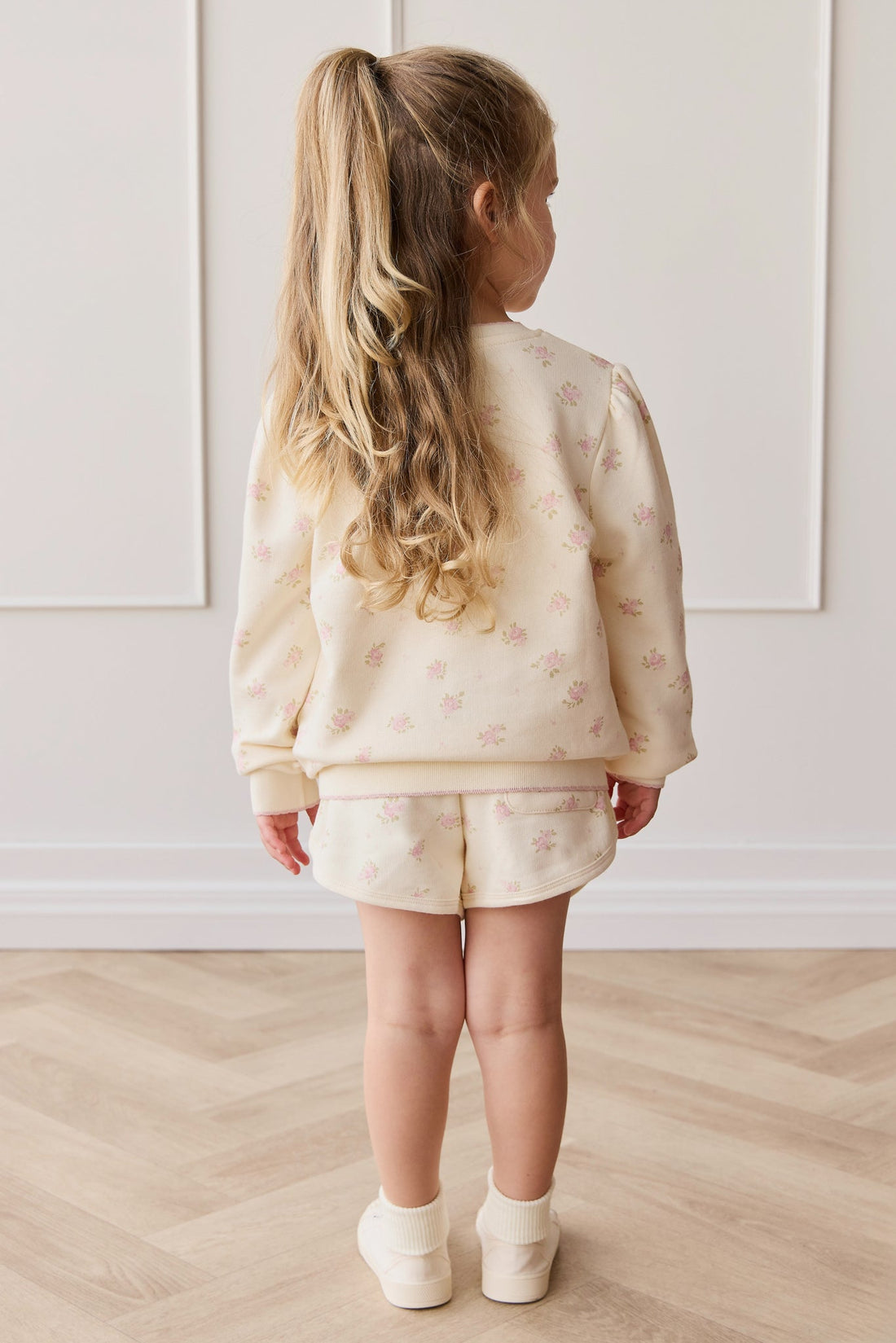 Organic Cotton Monroe Sweatshirt - Simone Egret Childrens Sweatshirting from Jamie Kay Australia