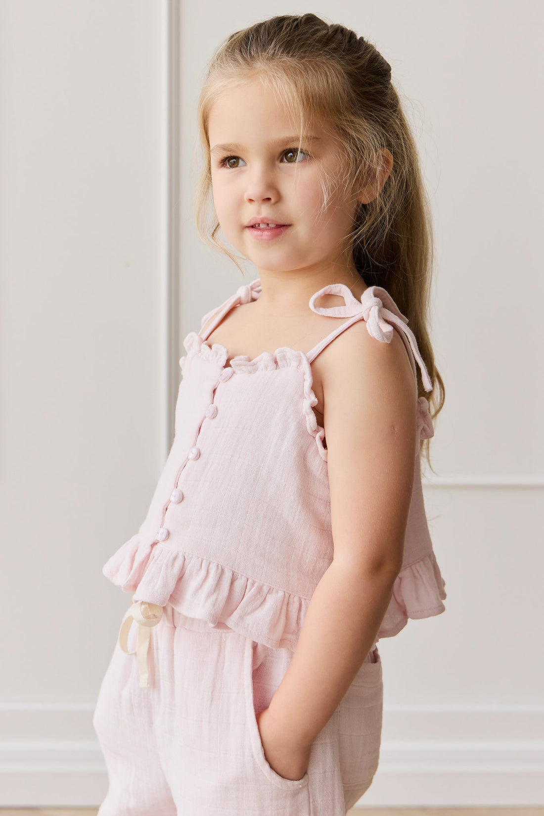 Organic Cotton Muslin Mirabel Top - Cassia Childrens Top from Jamie Kay Australia
