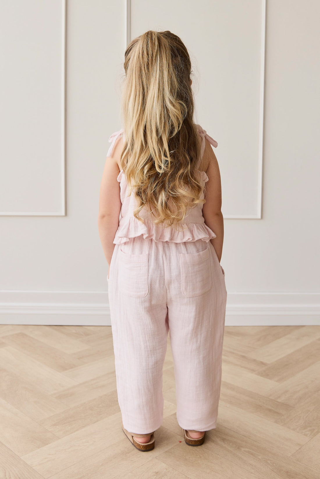 Organic Cotton Muslin Cordelia Pant - Cassia Childrens Pant from Jamie Kay Australia
