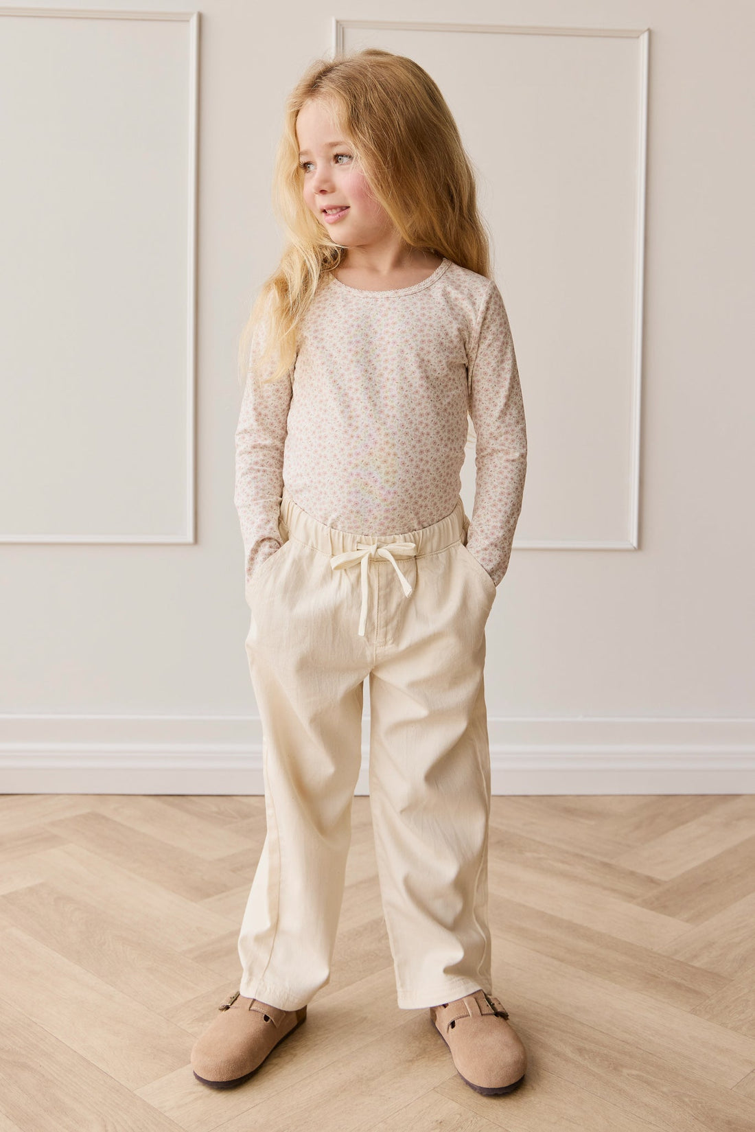 Organic Cotton Long Sleeve Top - Penelope Rose Small Childrens Top from Jamie Kay Australia