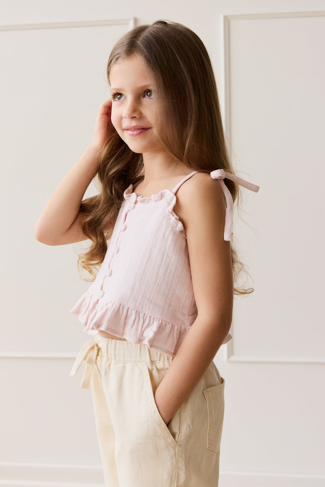 Organic Cotton Muslin Mirabel Top - Cassia Childrens Top from Jamie Kay Australia