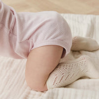 Organic Cotton Modal Darcy Rib Tee Bodysuit - Cassia Childrens Bodysuit from Jamie Kay Australia