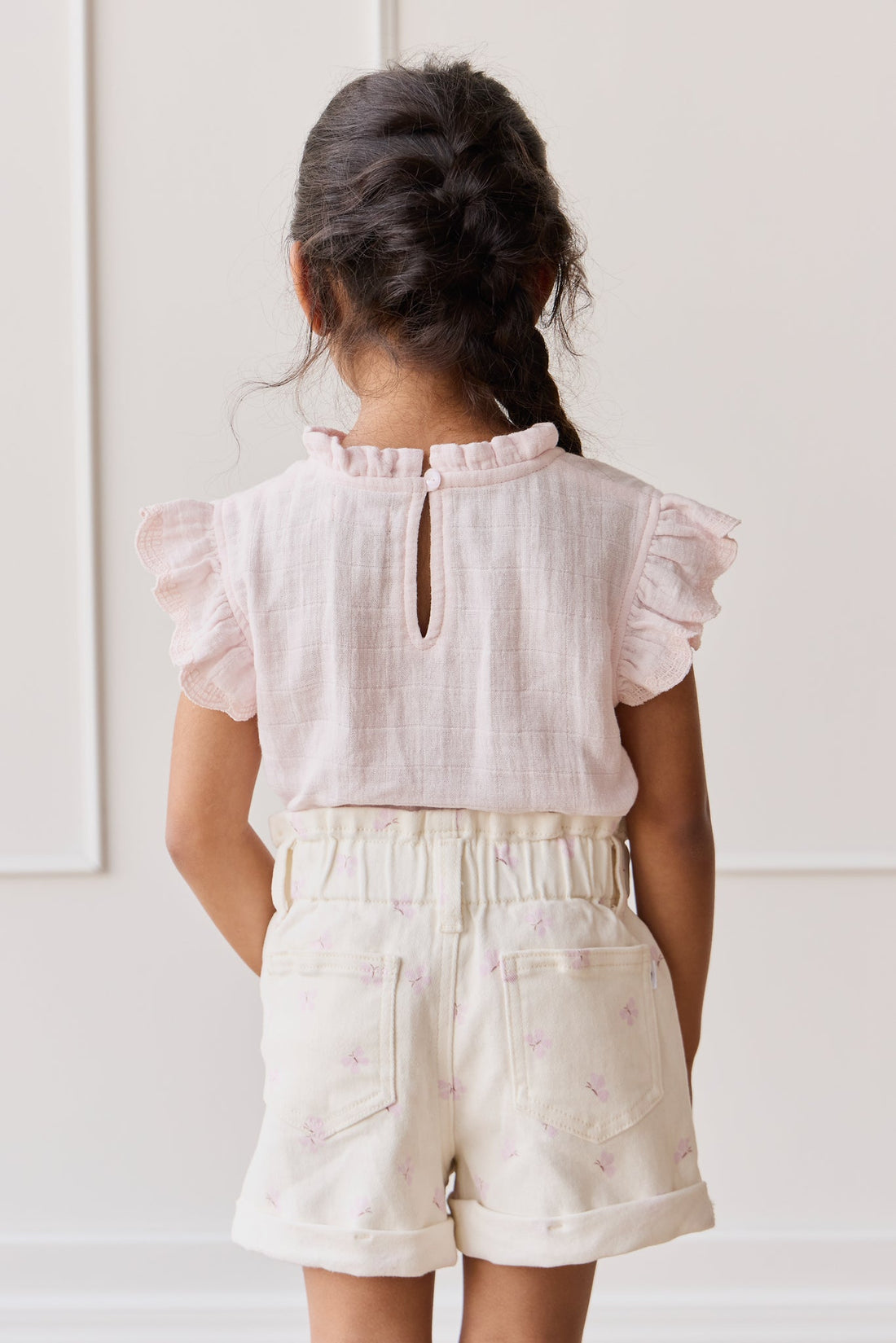 Organic Cotton Muslin Edith Top - Cassia Childrens Top from Jamie Kay Australia