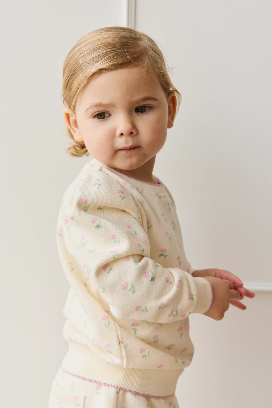 Organic Cotton Monroe Sweatshirt - Lila Pink Childrens Sweatshirting from Jamie Kay Australia