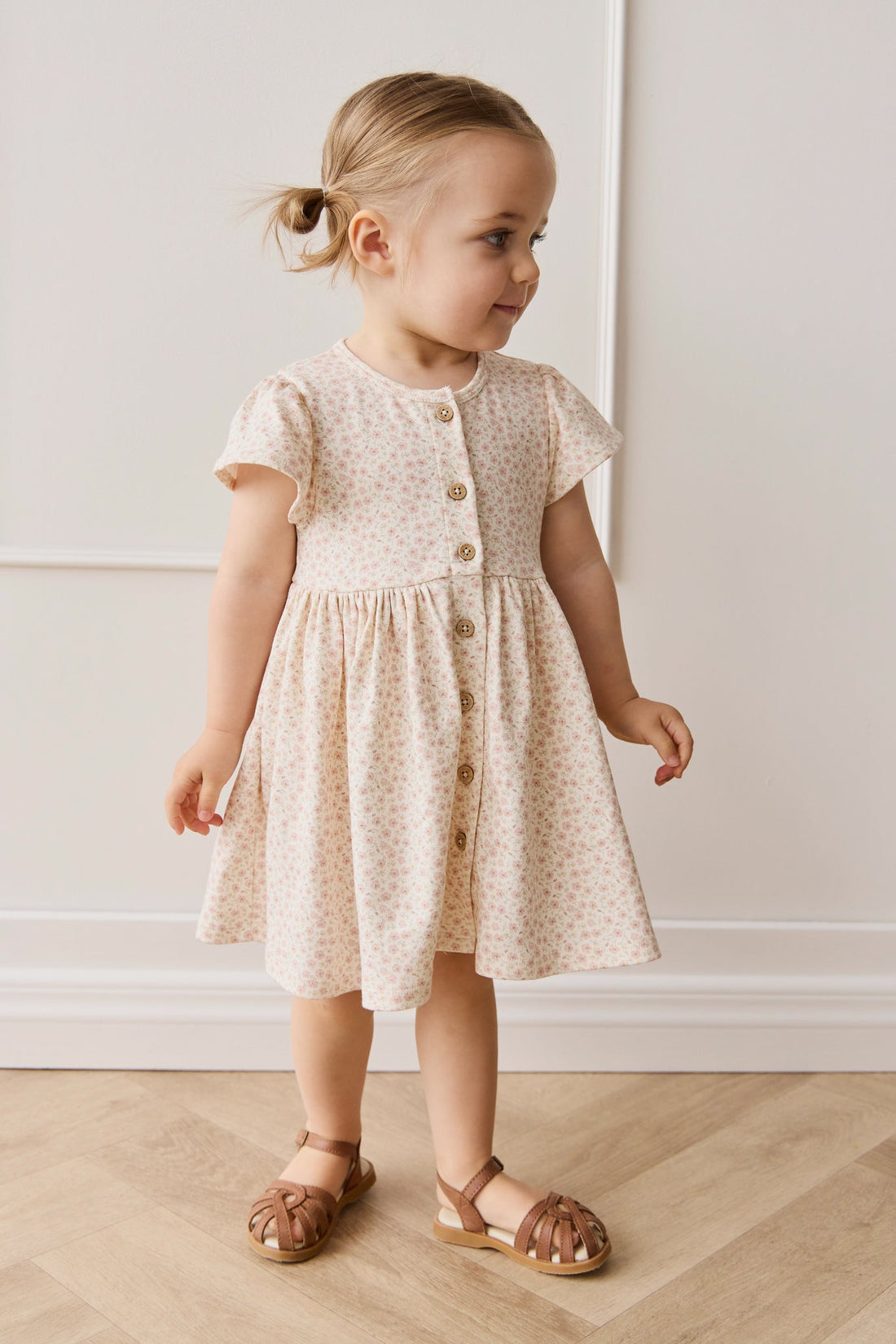 Organic Cotton Dahlia Dress - Penelope Rose Small Childrens Dress from Jamie Kay Australia