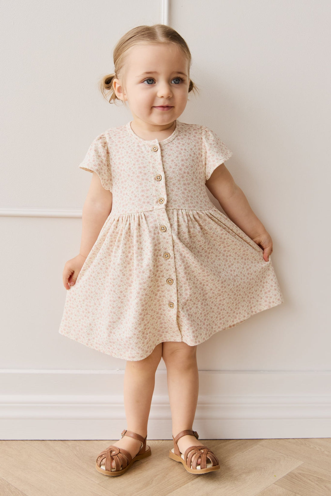 Organic Cotton Dahlia Dress - Penelope Rose Small Childrens Dress from Jamie Kay Australia