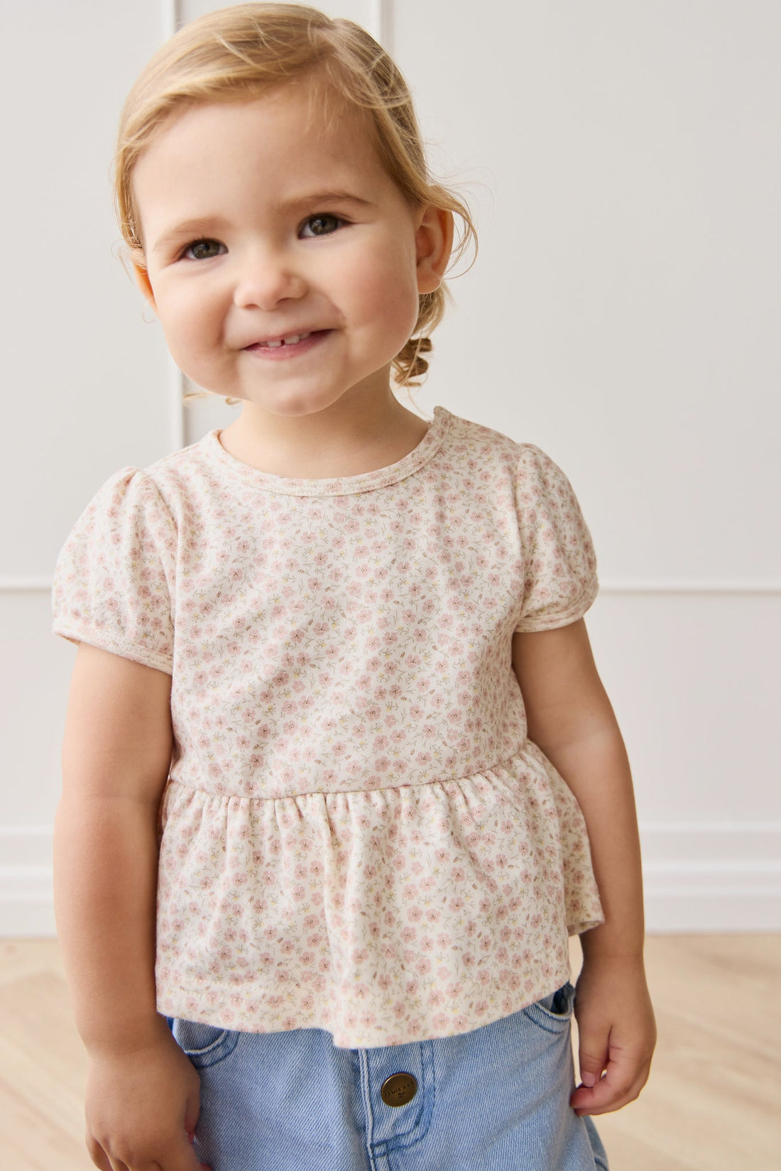 Organic Cotton Everly Top - Penelope Rose Small Childrens Top from Jamie Kay Australia