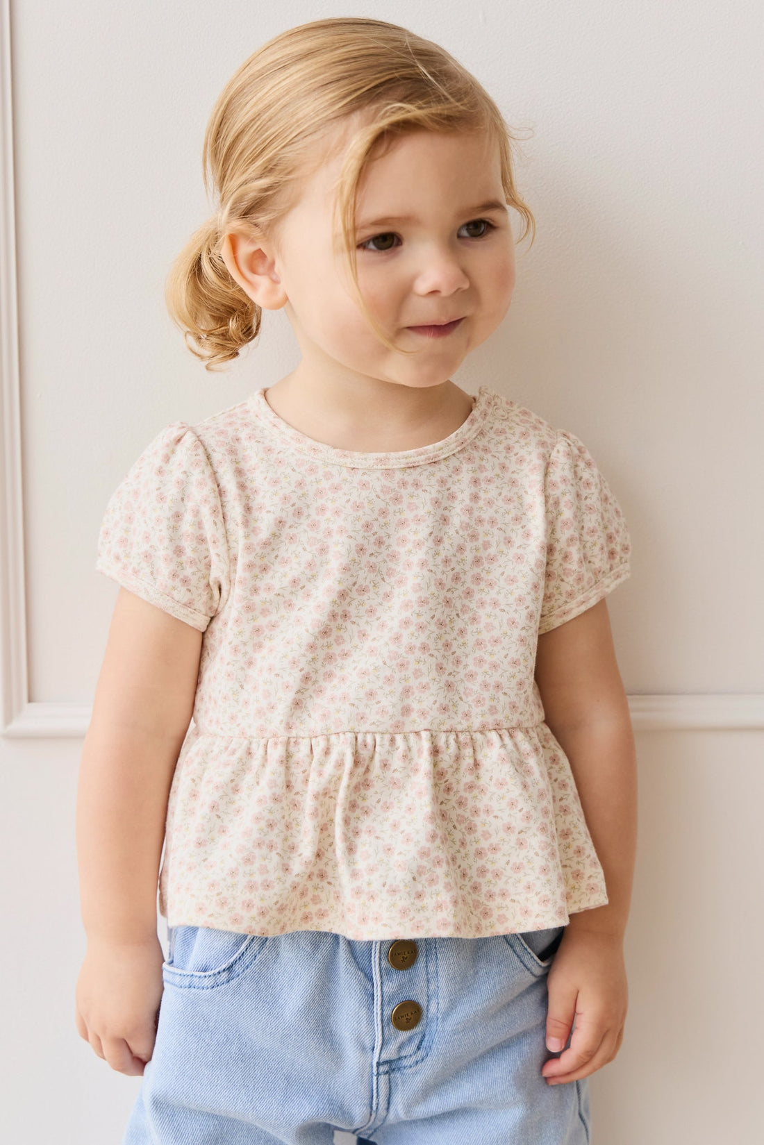 Organic Cotton Everly Top - Penelope Rose Small Childrens Top from Jamie Kay Australia