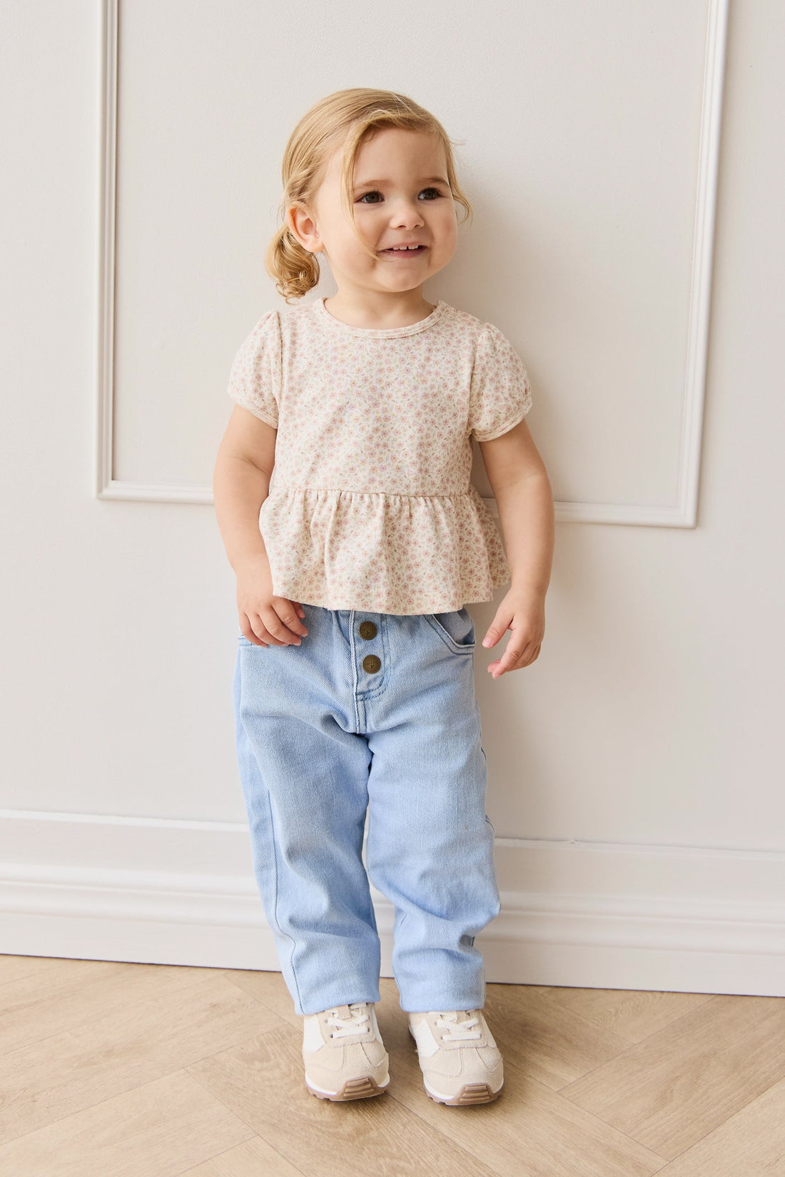Organic Cotton Everly Top - Penelope Rose Small Childrens Top from Jamie Kay Australia