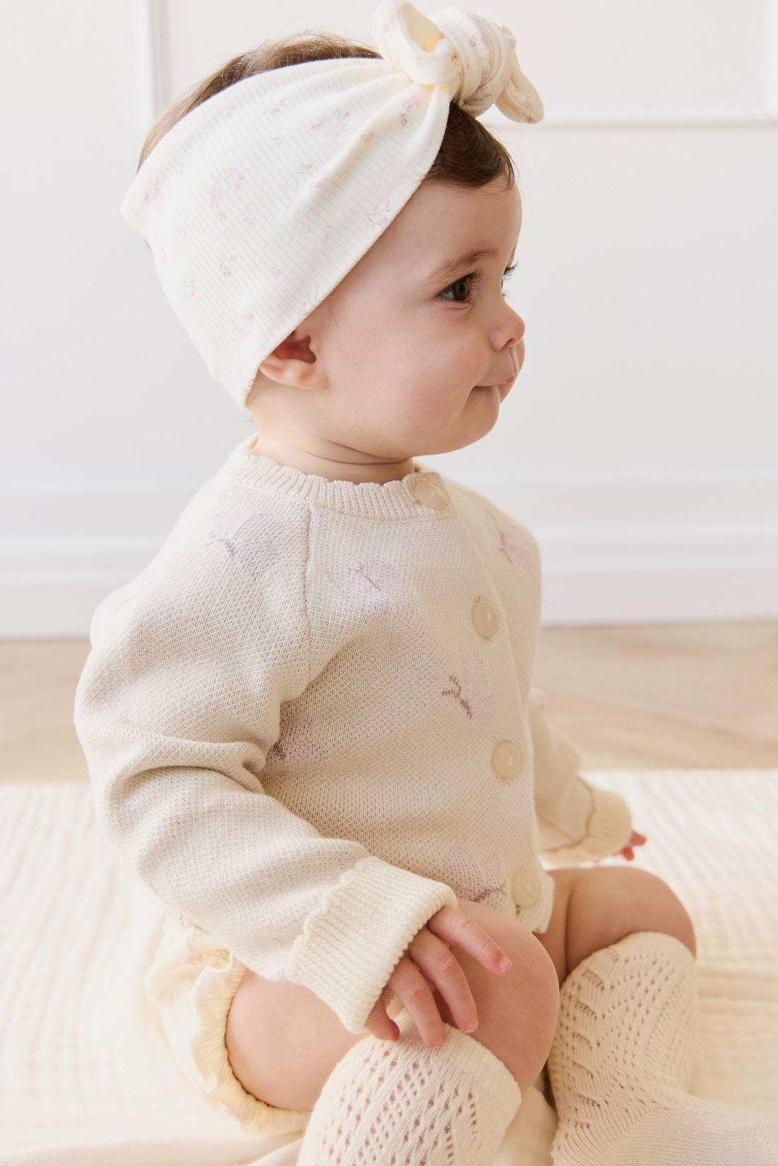 Jamie Cardigan - Parchment Jamie's Atrium Childrens Cardigan from Jamie Kay Australia