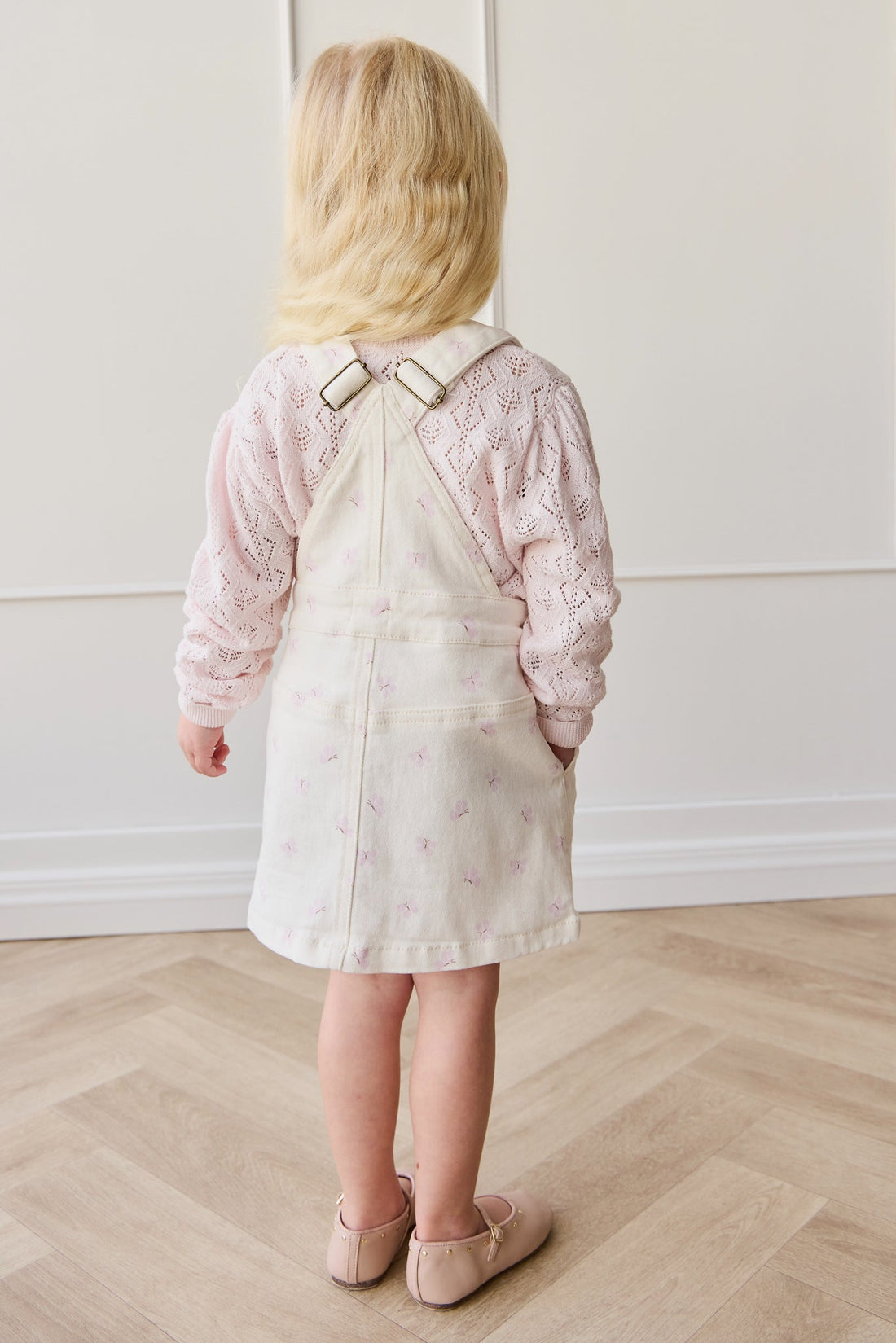 Vintage Overall Dress - Parchment Jamie's Atrium Childrens Overall from Jamie Kay Australia