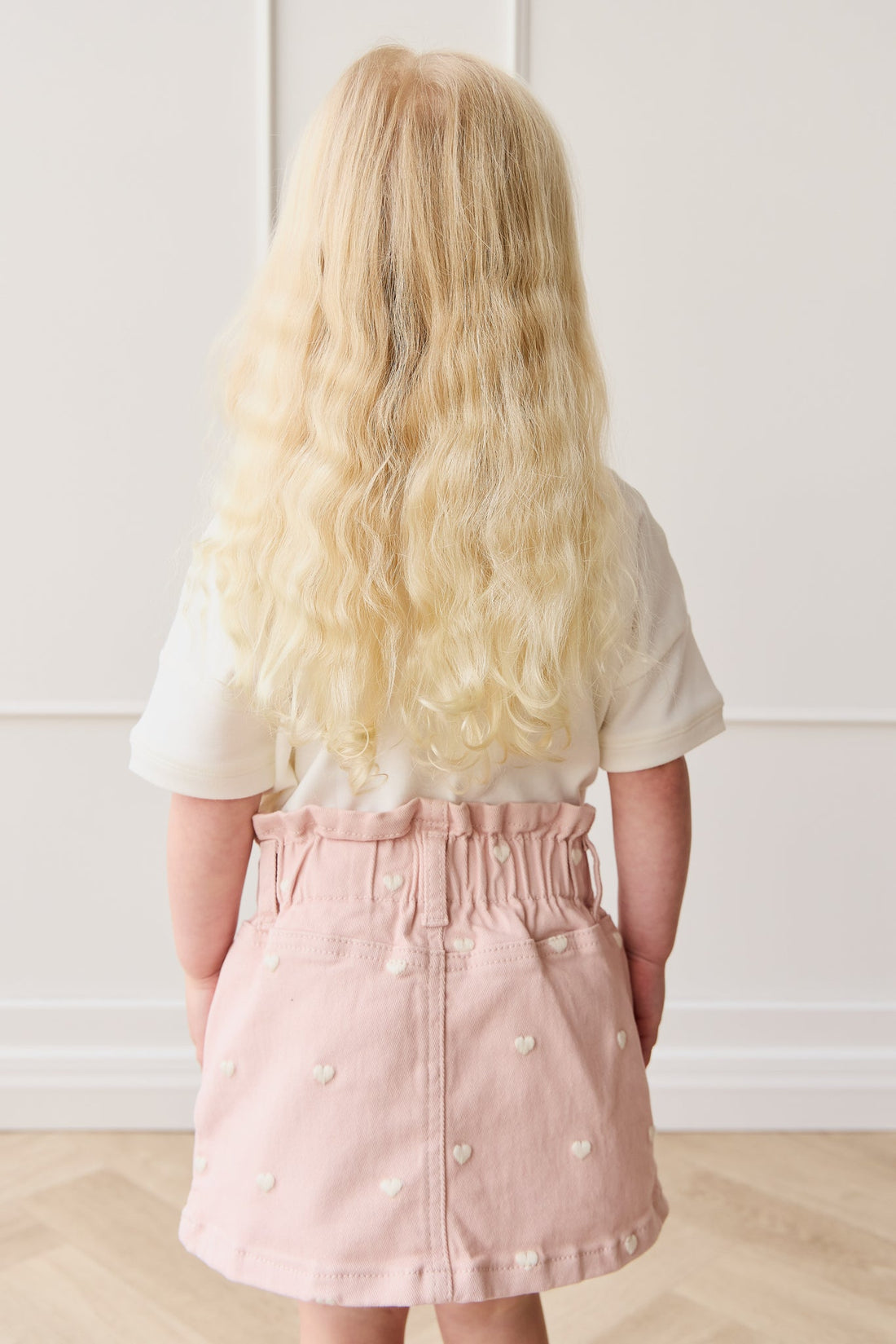 Briella Skirt - Petite Heart Peach Childrens Skirt from Jamie Kay Australia