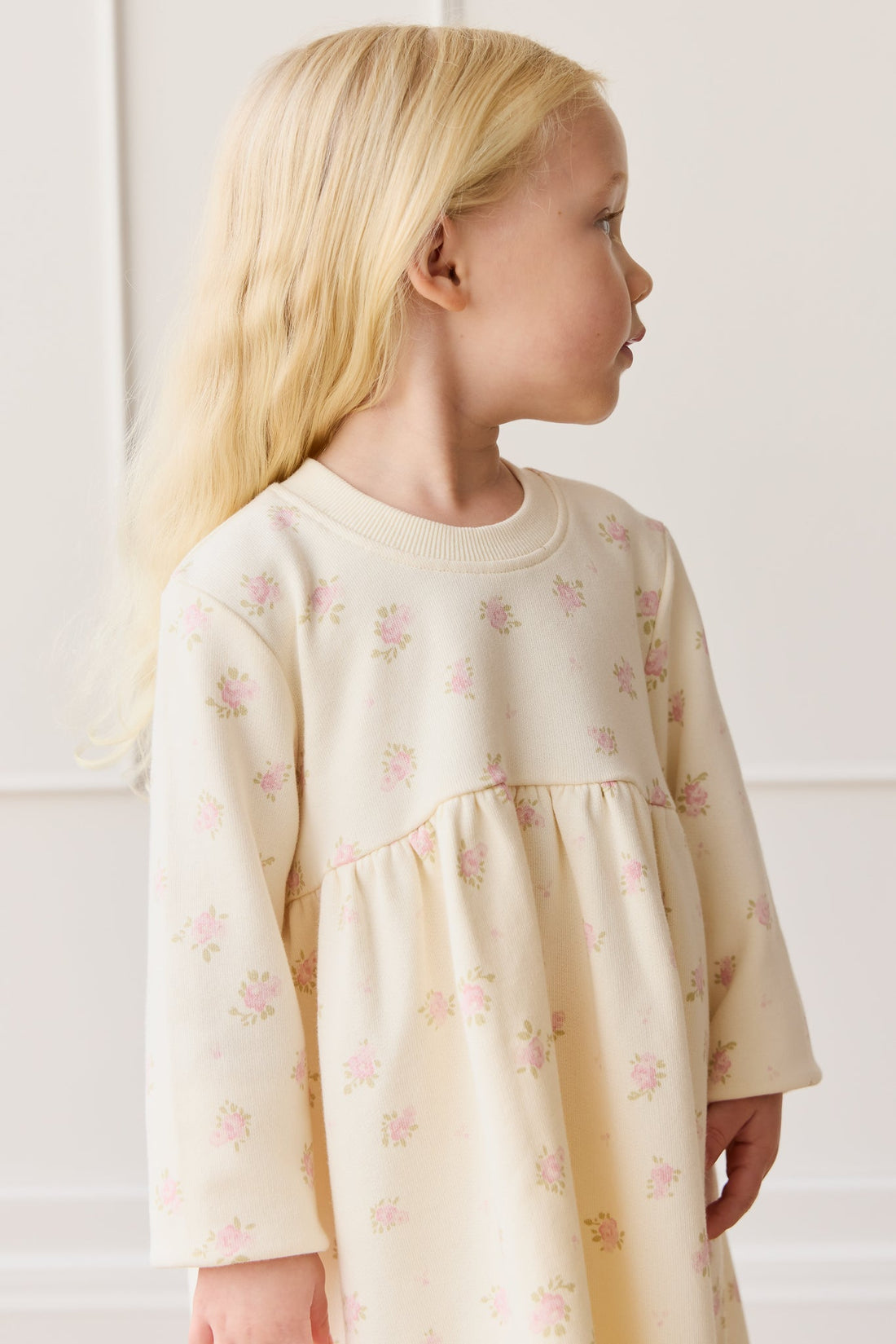 Organic Cotton Charlotte Dress - Simone Egret Childrens Dress from Jamie Kay Australia