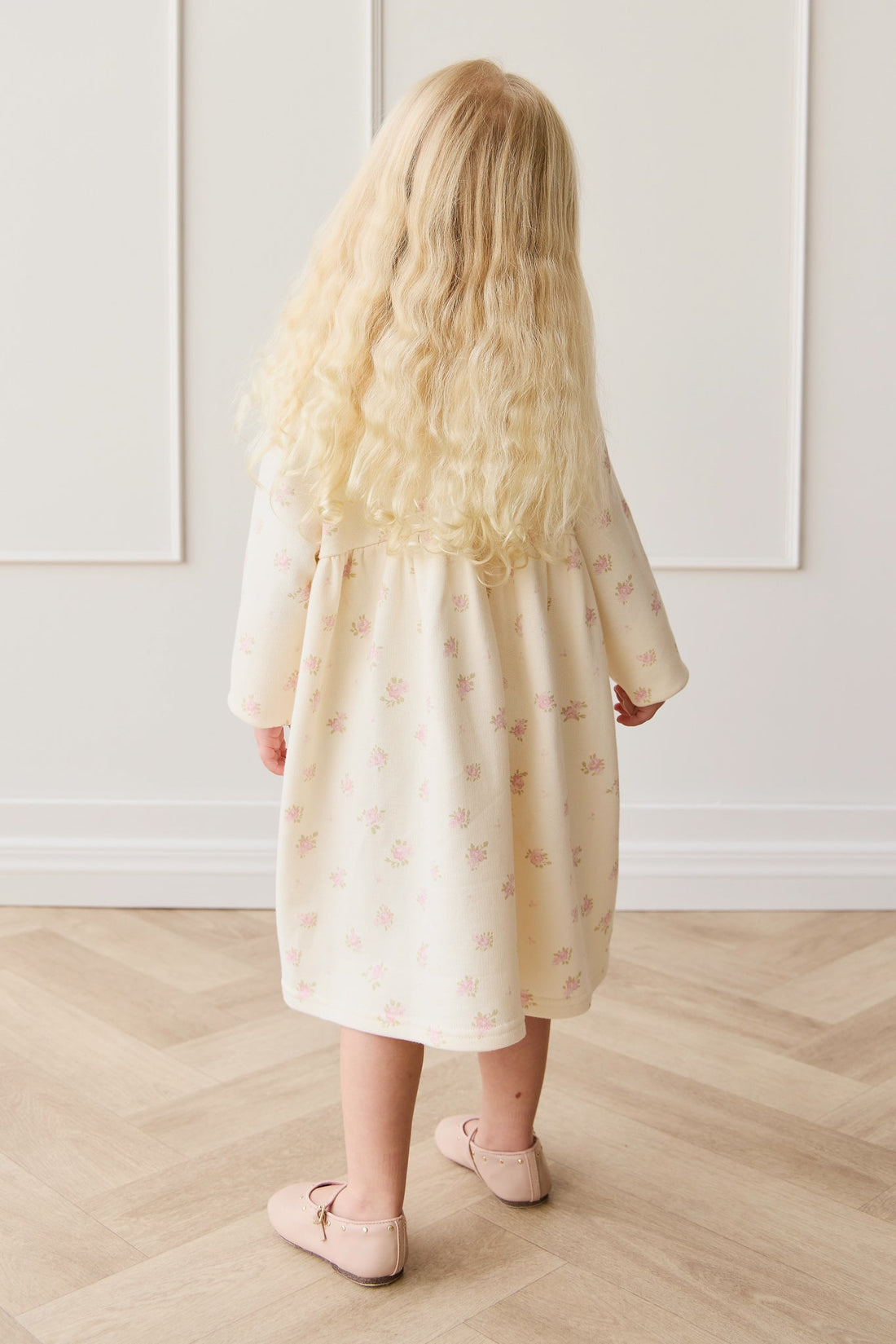 Organic Cotton Charlotte Dress - Simone Egret Childrens Dress from Jamie Kay Australia