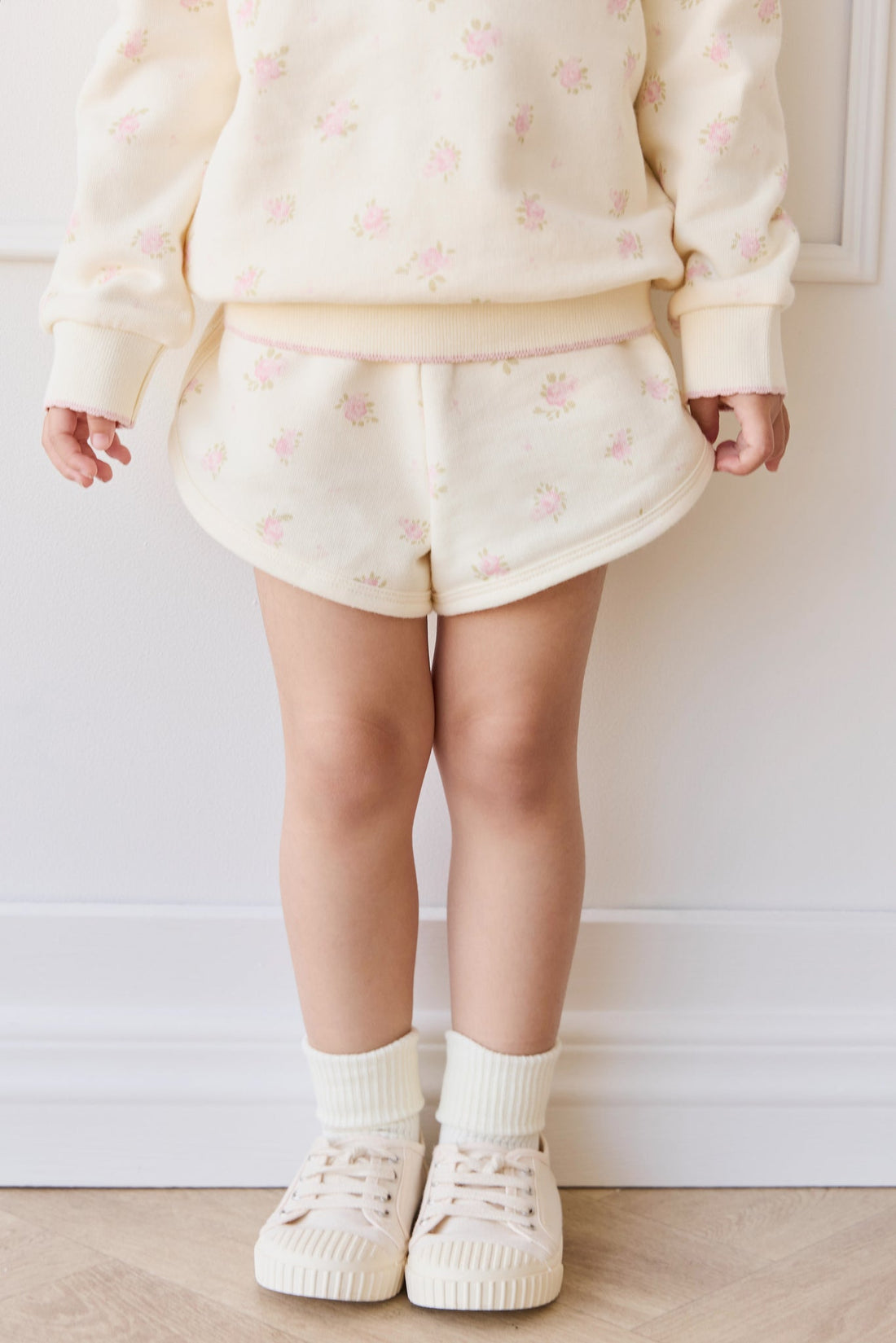 Organic Cotton Monroe Short - Simone Egret Childrens Sweatshirting from Jamie Kay Australia