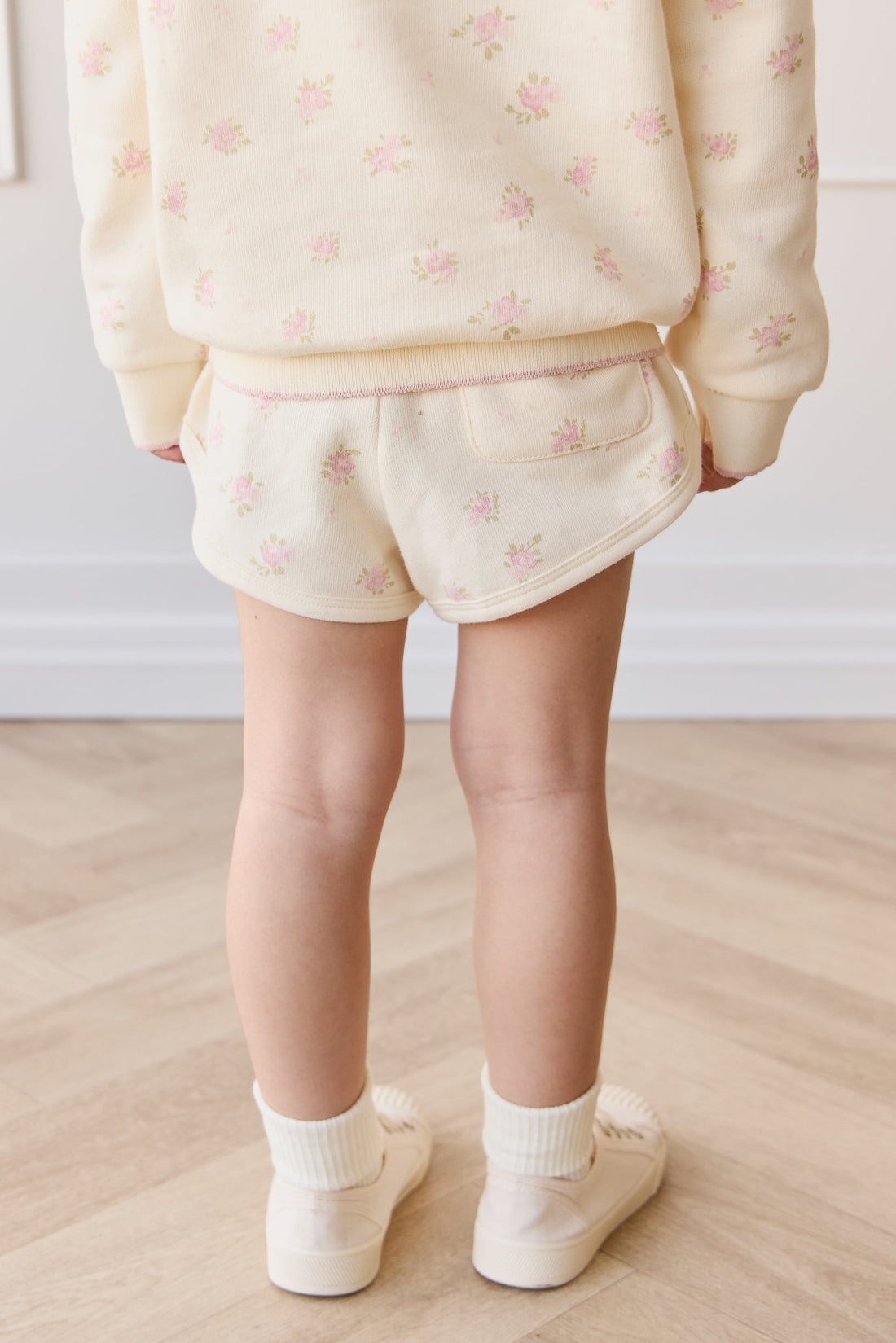 Organic Cotton Monroe Short - Simone Egret Childrens Sweatshirting from Jamie Kay Australia