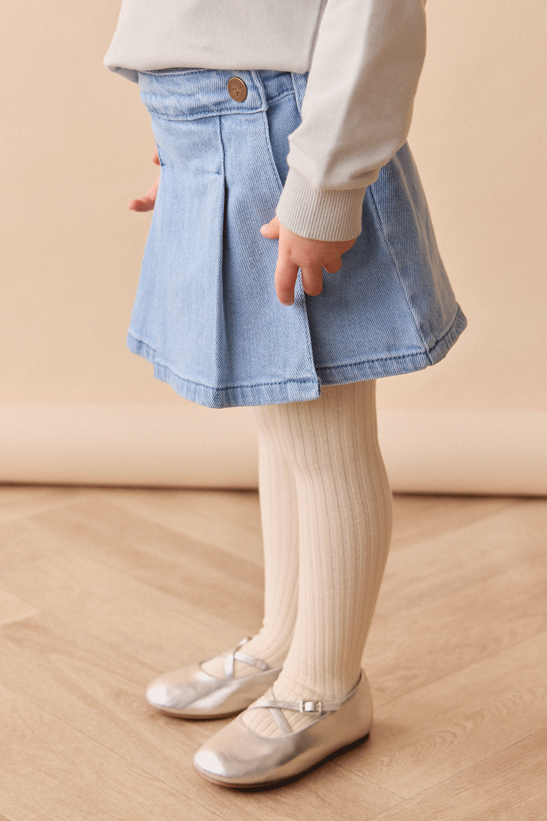 Chelsea Skirt - Washed Denim Childrens Skirt from Jamie Kay Australia