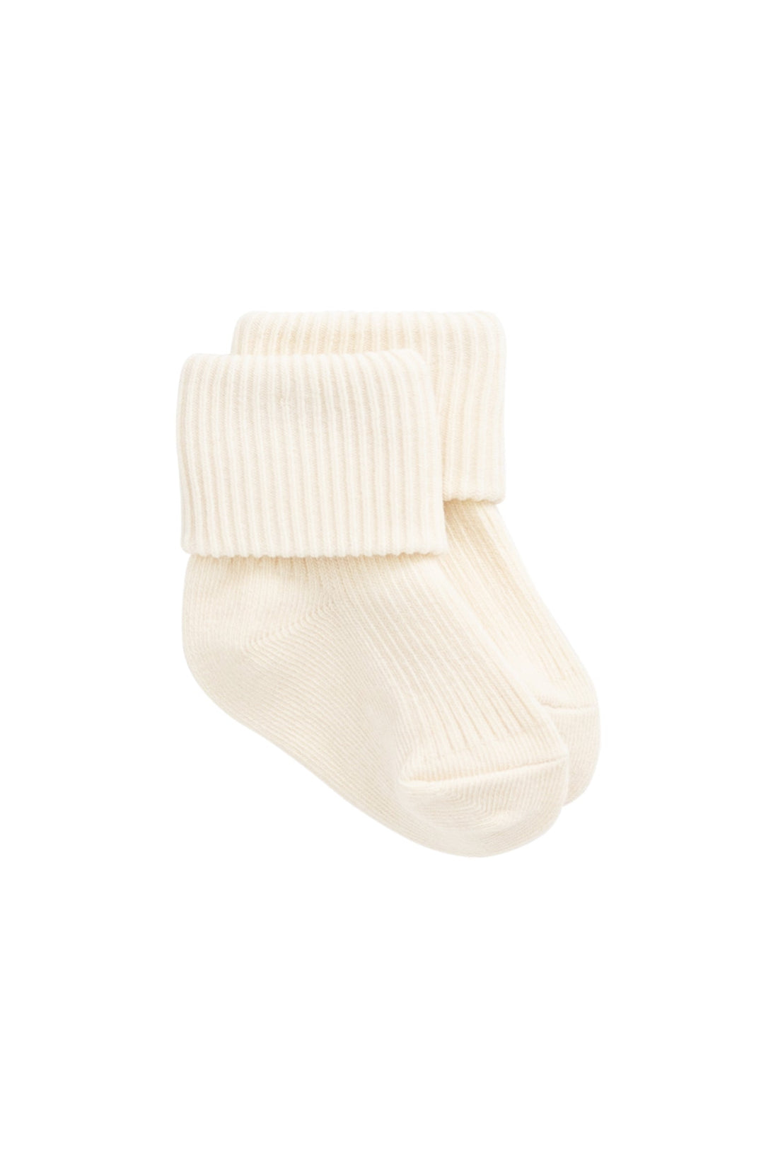Classic Rib Sock - Buff Childrens Sock from Jamie Kay Australia