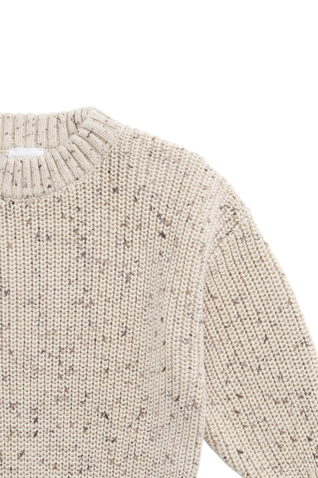 Johan Knit Jumper - Buff Fleck Childrens Jumper from Jamie Kay Australia