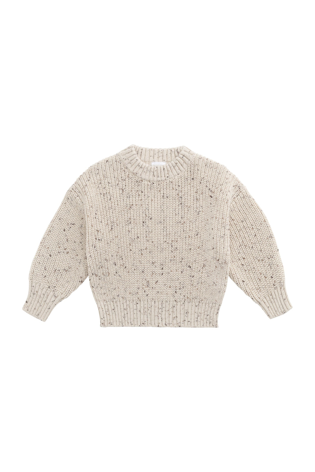 Johan Knit Jumper - Buff Fleck Childrens Jumper from Jamie Kay Australia