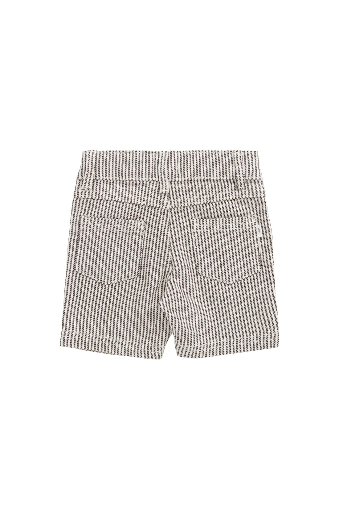 Jude Short - Dark Coffee/Buff Stripe Childrens Short from Jamie Kay Australia
