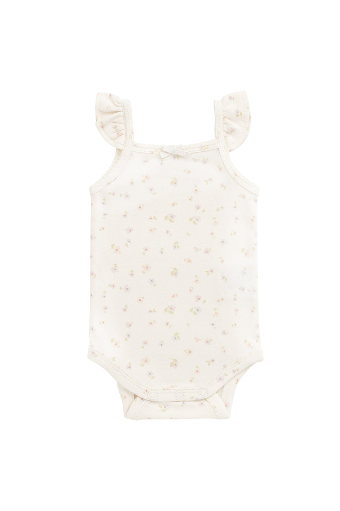 Organic Cotton Bettina Bodysuit - Briella Whisper Childrens Bodysuit from Jamie Kay Australia
