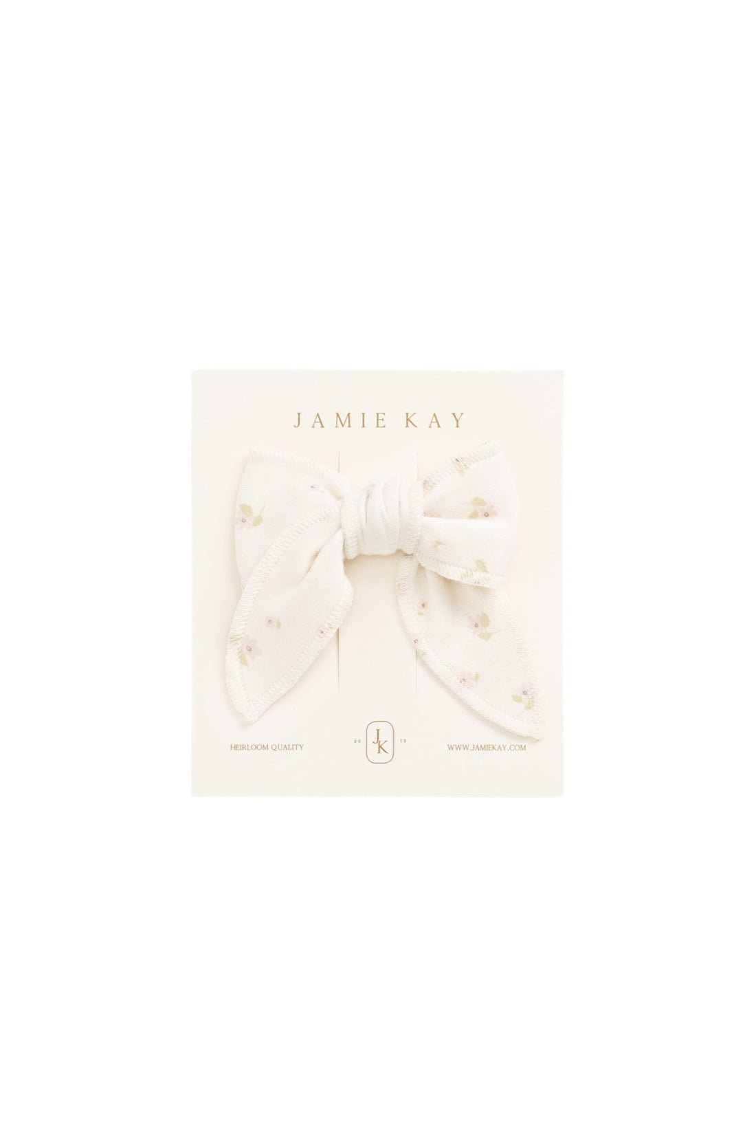 Organic Cotton Bow - Briella Whisper Childrens Bow from Jamie Kay Australia