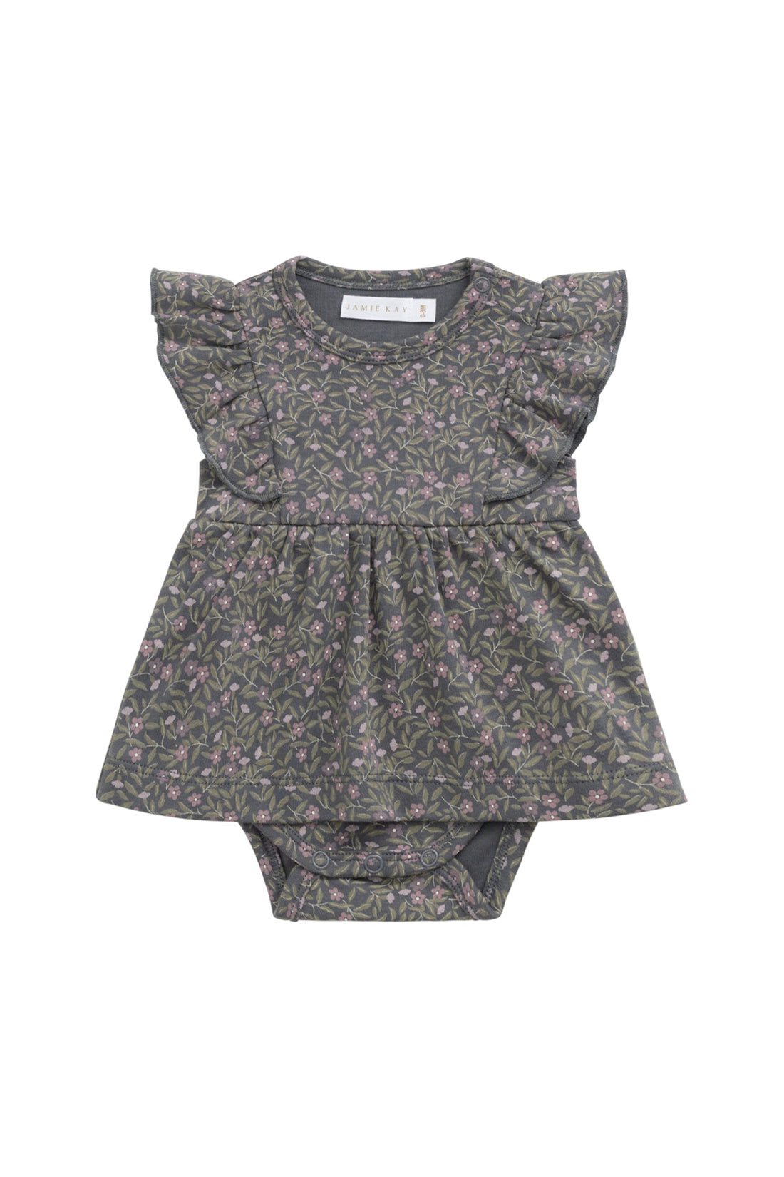 Organic Cotton Elianna Playsuit - Phoebe Lava Childrens Playsuit from Jamie Kay Australia
