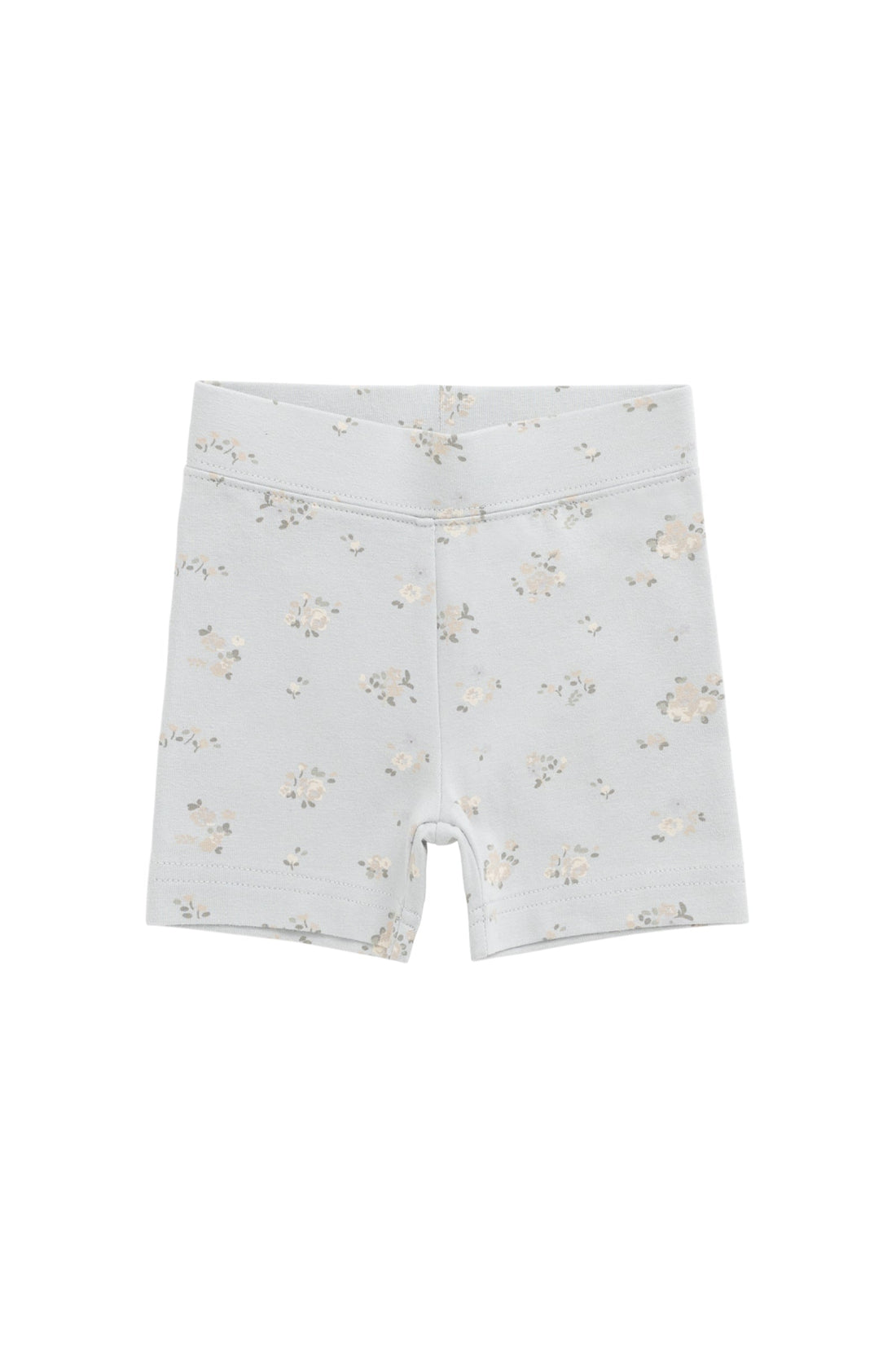 Organic Cotton Everyday Bike Short - Petite Fleur Blue Childrens Short from Jamie Kay Australia