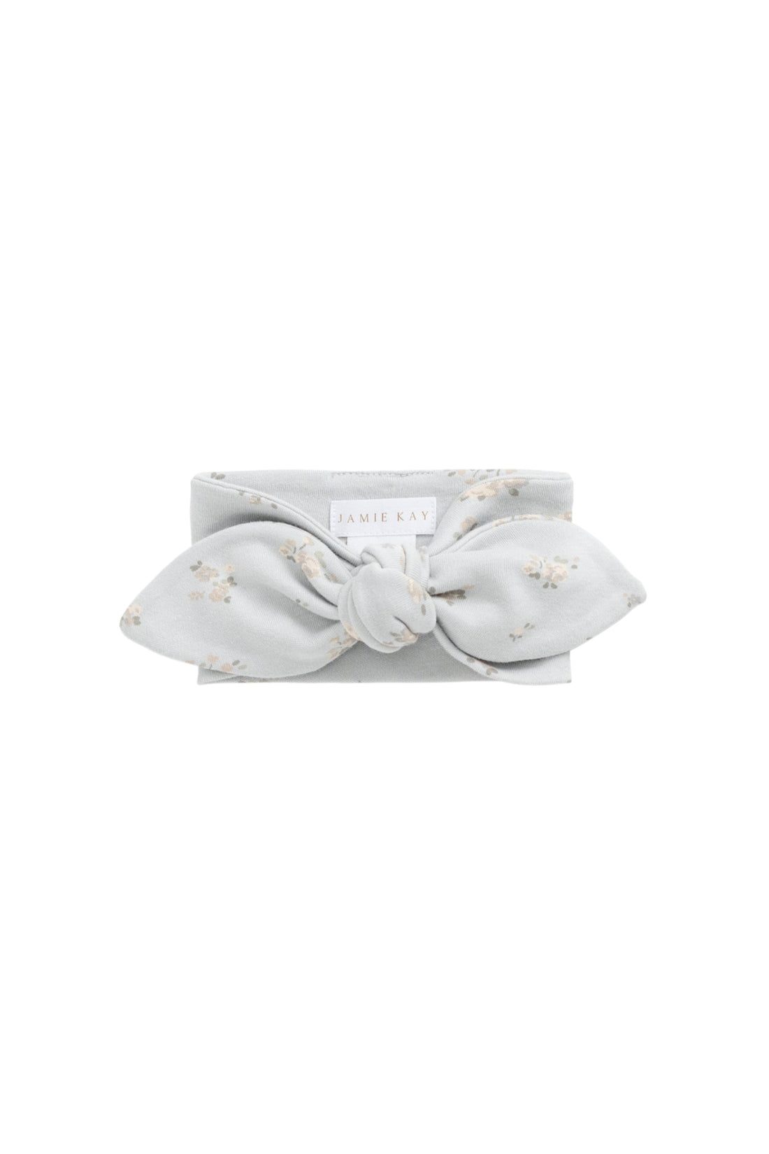 Organic Cotton Headband - Petite Fleur Blue Childrens Headband from Jamie Kay Australia