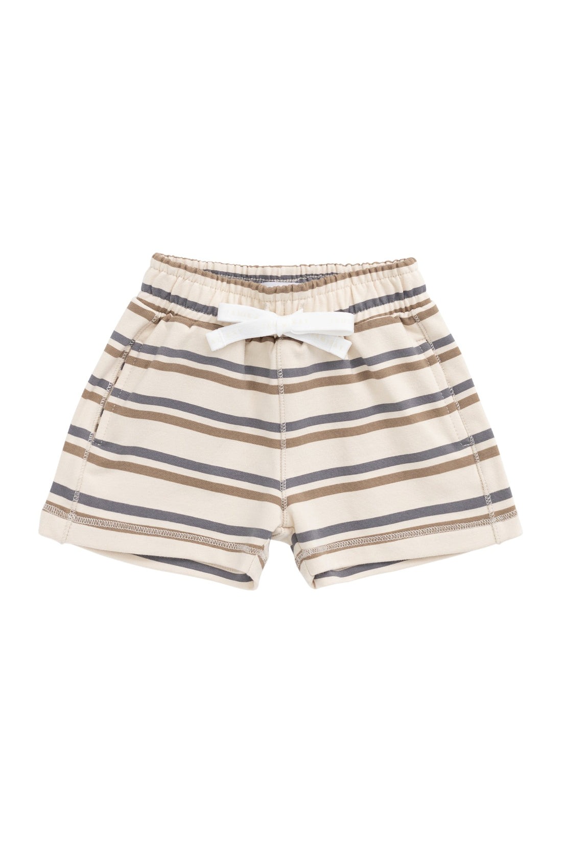 Organic Cotton Jalen Short - Raynor Stripe North Sea Childrens Short from Jamie Kay Australia