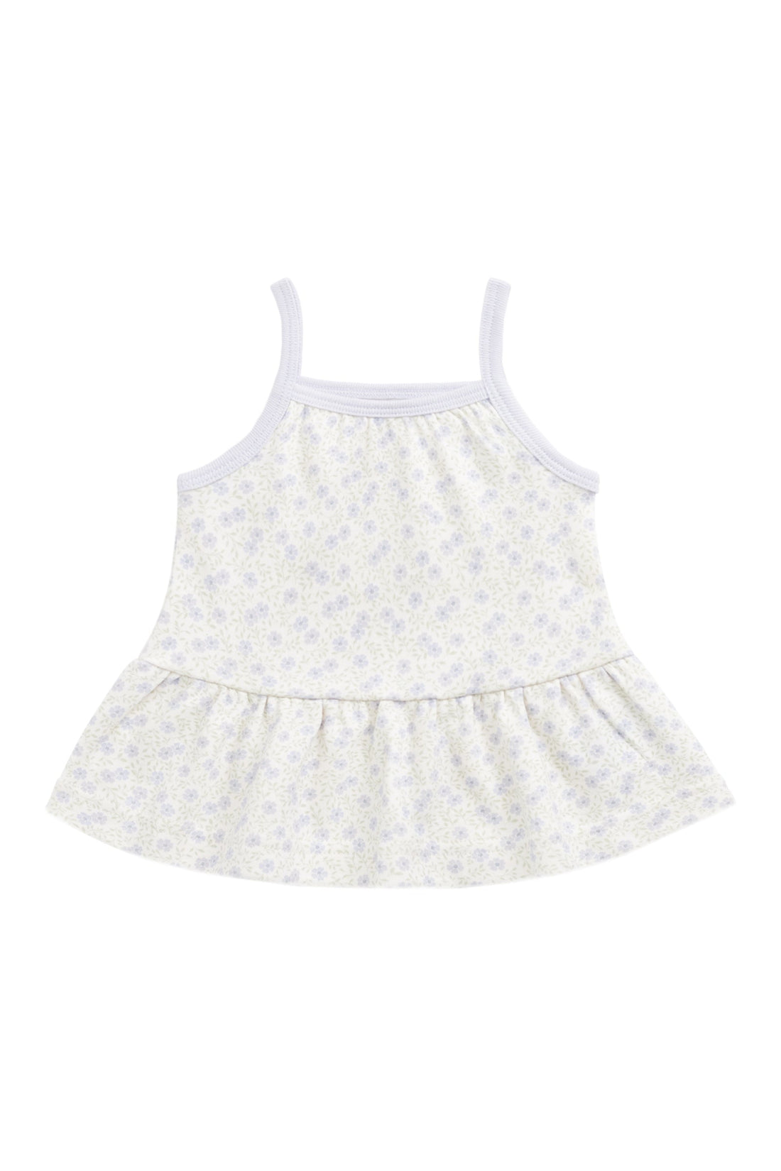 Organic Cotton Meadow Singlet - Emmy Lilac Childrens Singlet from Jamie Kay Australia