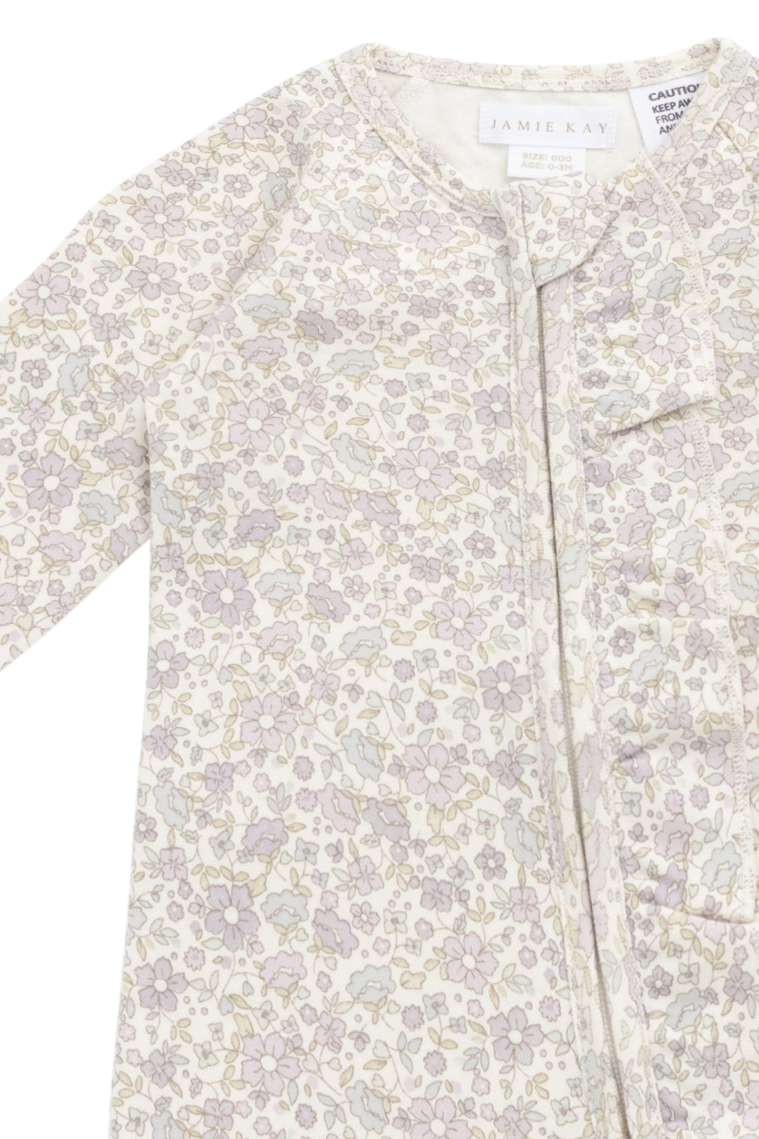 Organic Cotton Melanie Onepiece - Amelia Pastel Childrens Onepiece from Jamie Kay Australia