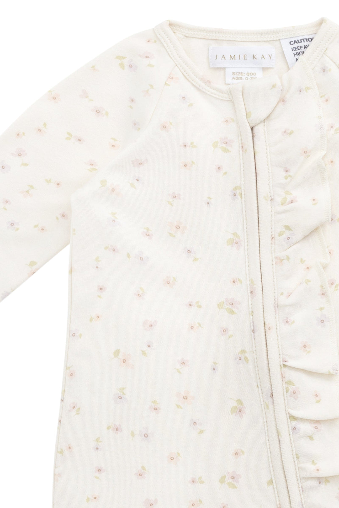 Organic Cotton Melanie Onepiece - Briella Whisper Childrens Onepiece from Jamie Kay Australia