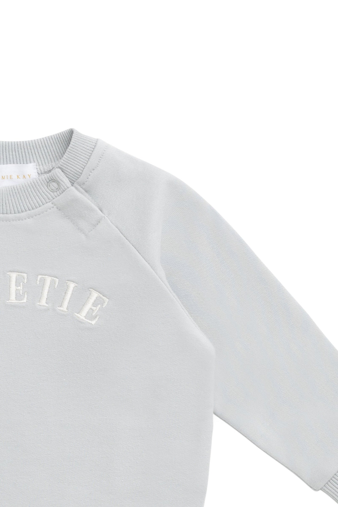 Organic Cotton Mimi Sweatshirt - Dawn Blue Sweetie Childrens Top from Jamie Kay Australia