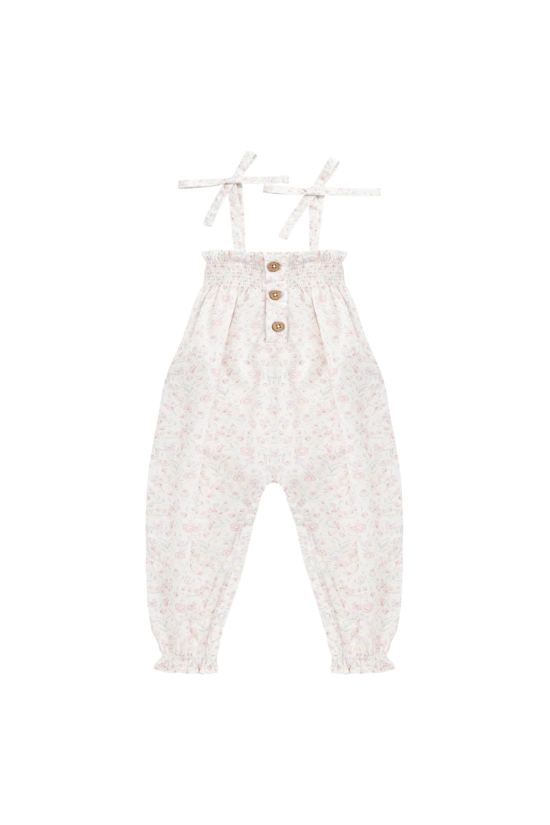 Organic Cotton Mirabel Jumpsuit - Grace Floral Childrens Playsuit from Jamie Kay Australia