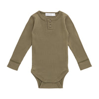Organic Cotton Modal Long Sleeve Bodysuit - Cricket Childrens Bodysuit from Jamie Kay Australia