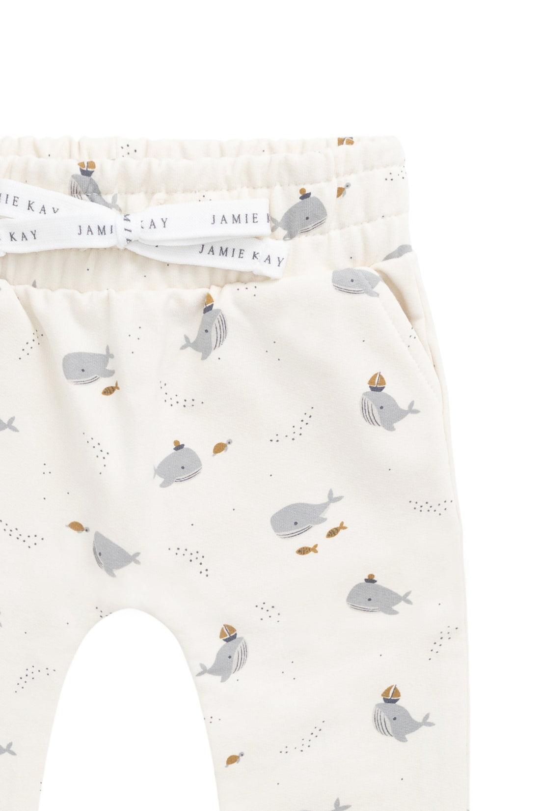 Organic Cotton Morgan Track Pant - Cloud Whales Childrens Pant from Jamie Kay Australia