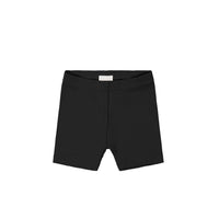 Organic Cotton Modal Elisa Bike Short - Ebony Childrens Short from Jamie Kay Australia