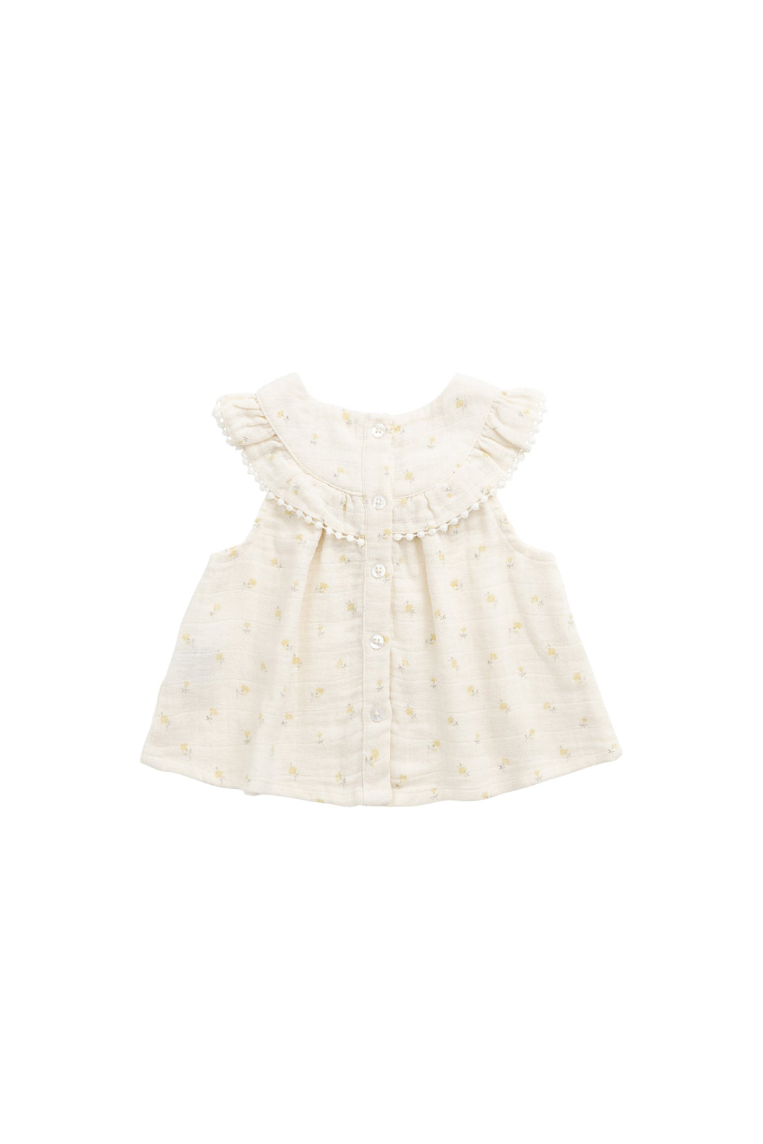 Organic Cotton Muslin Annalise Top - Vintage Ditsy Childrens Top from Jamie Kay Australia