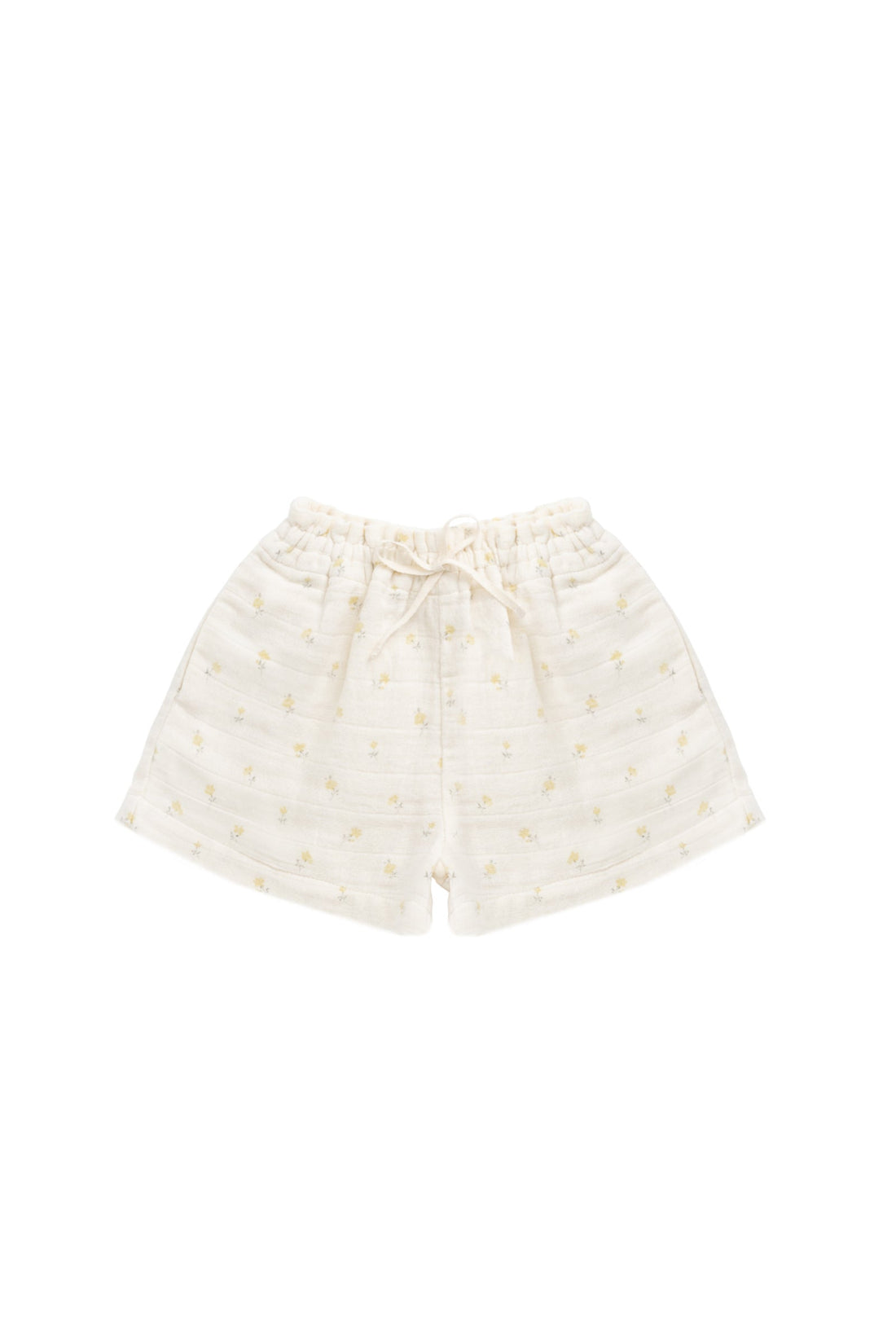 Organic Cotton Muslin Emelia Short - Vintage Ditsy Childrens Short from Jamie Kay Australia