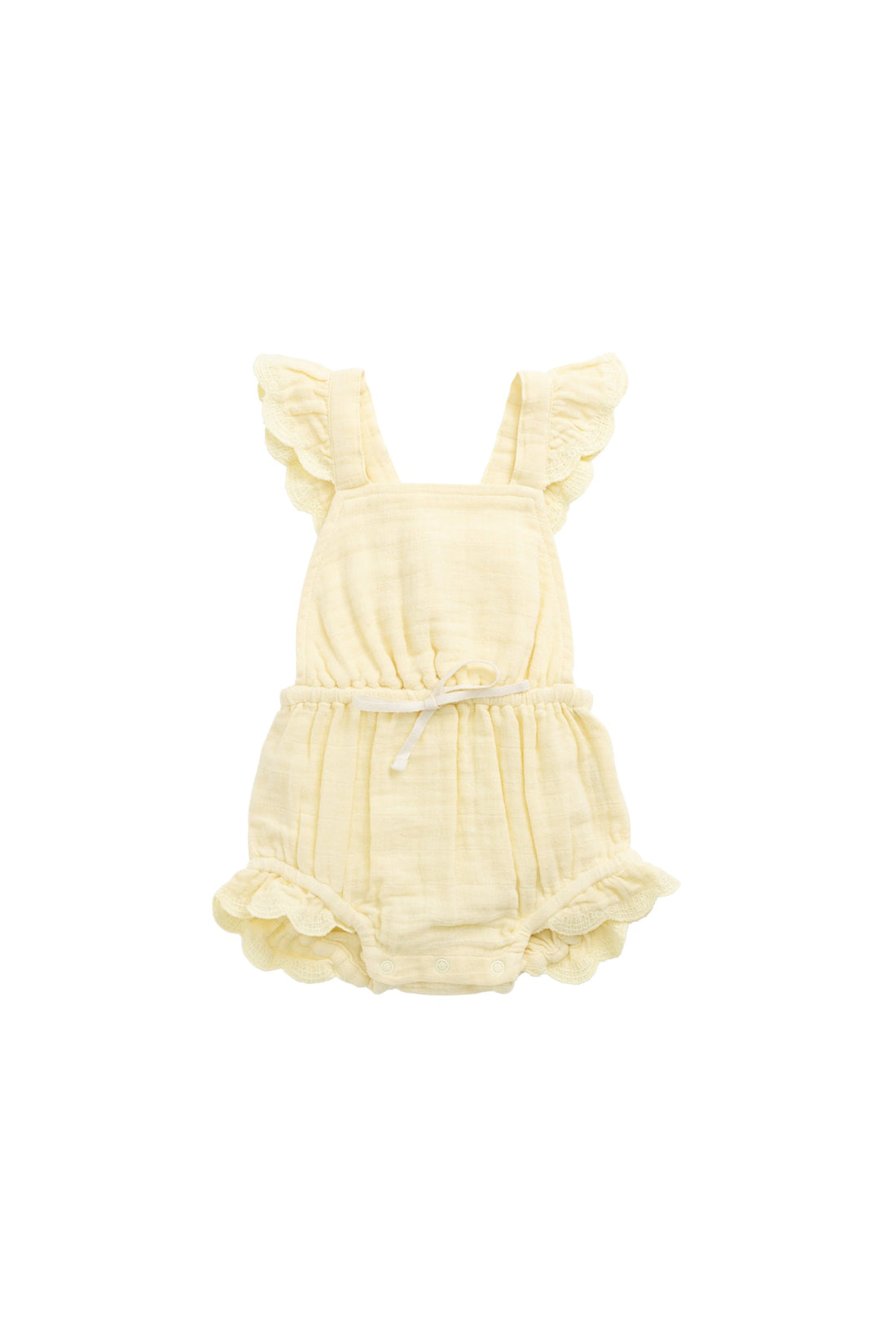 Organic Cotton Muslin Luciana Playsuit - Sunshine Childrens Playsuit from Jamie Kay Australia